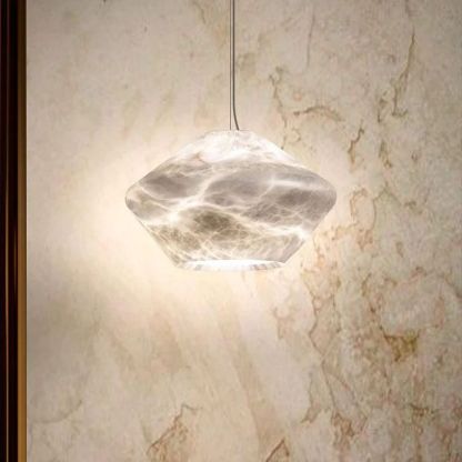 Alabaster Anne Modern Comet Pendant