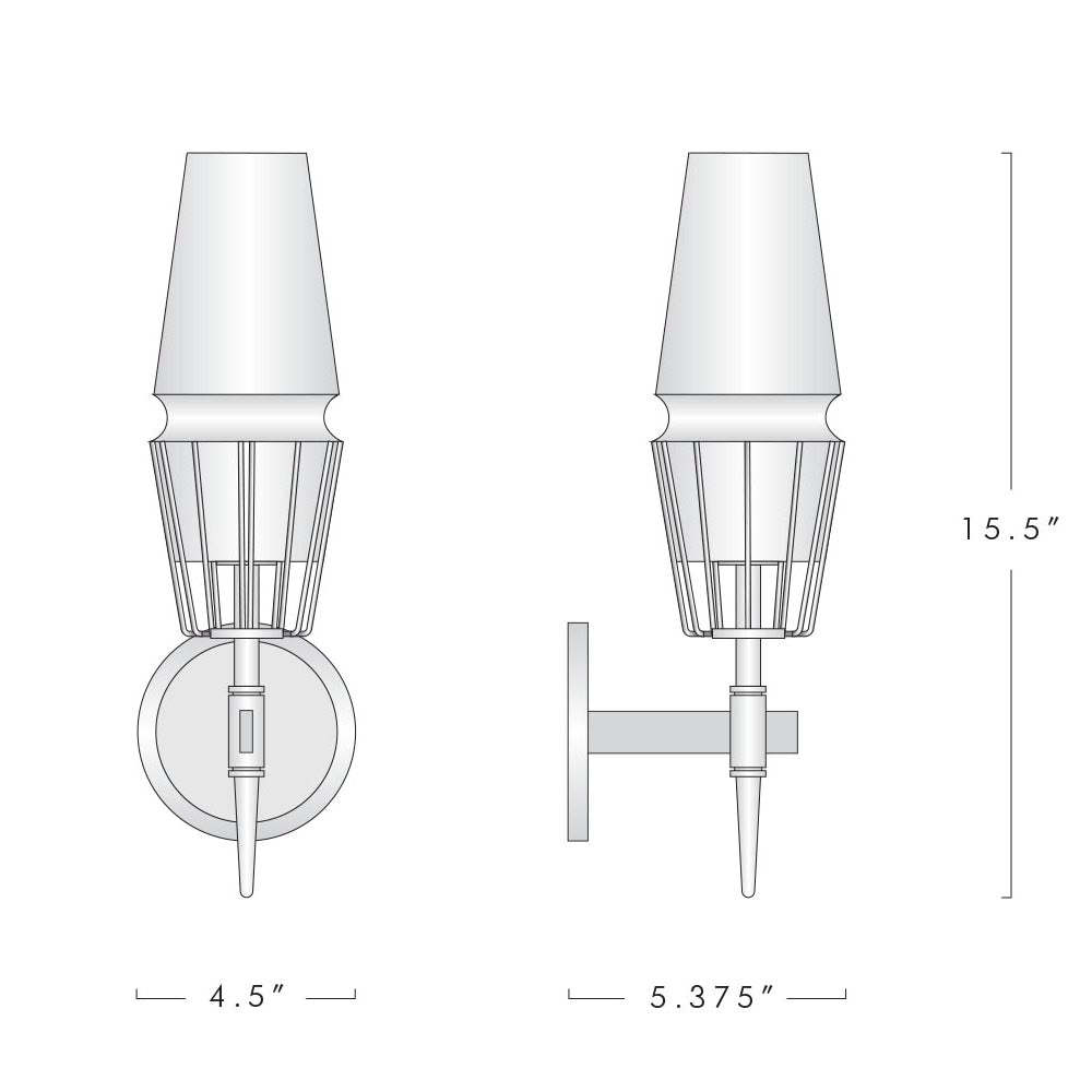 Clorisy Wall Sconce Fixture-Sylvia Space