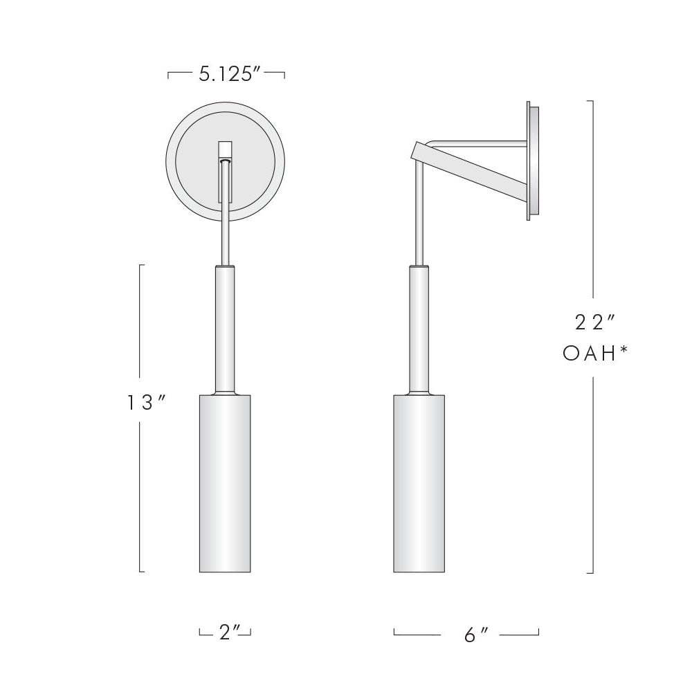 Mody Wall Sconce-Sylvia Space