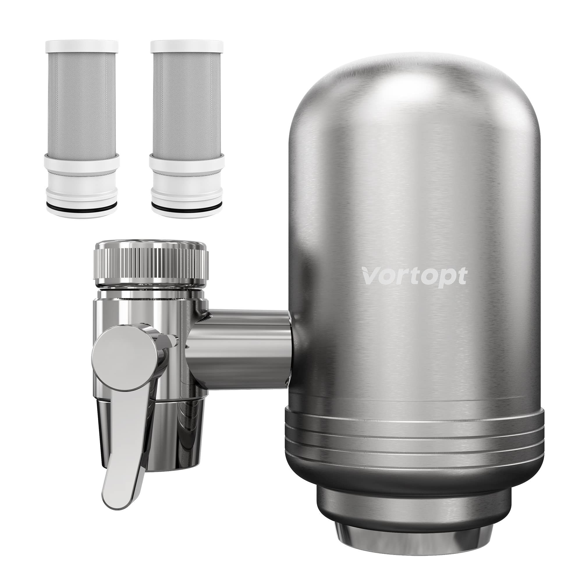 T2 500G Stainless Steel Faucet Water Filter for Sink, Vortopt