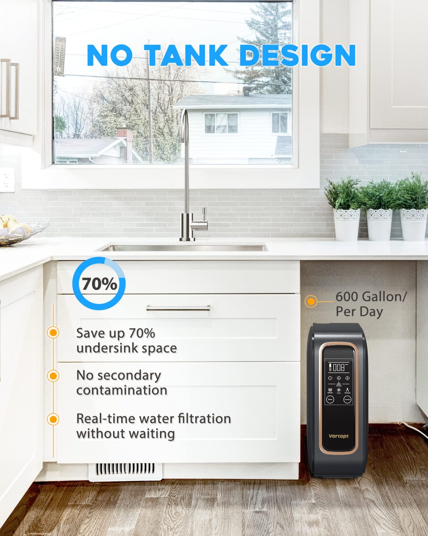 Vortopt Tankless Reverse Osmosis System-DR1