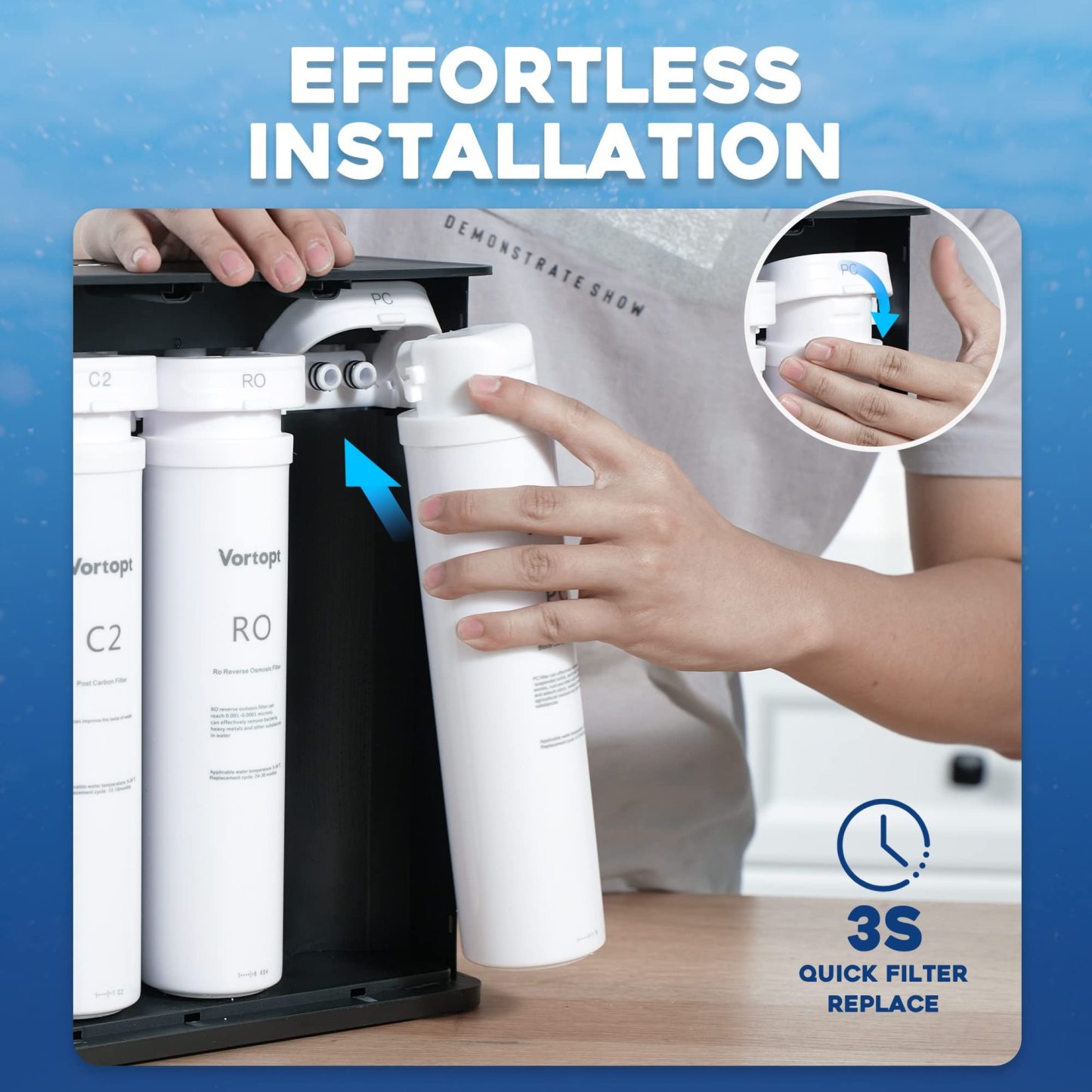 C2 Replacement Filter for QR06 Reverse Osmosis Water Filtration System - QR06-C2