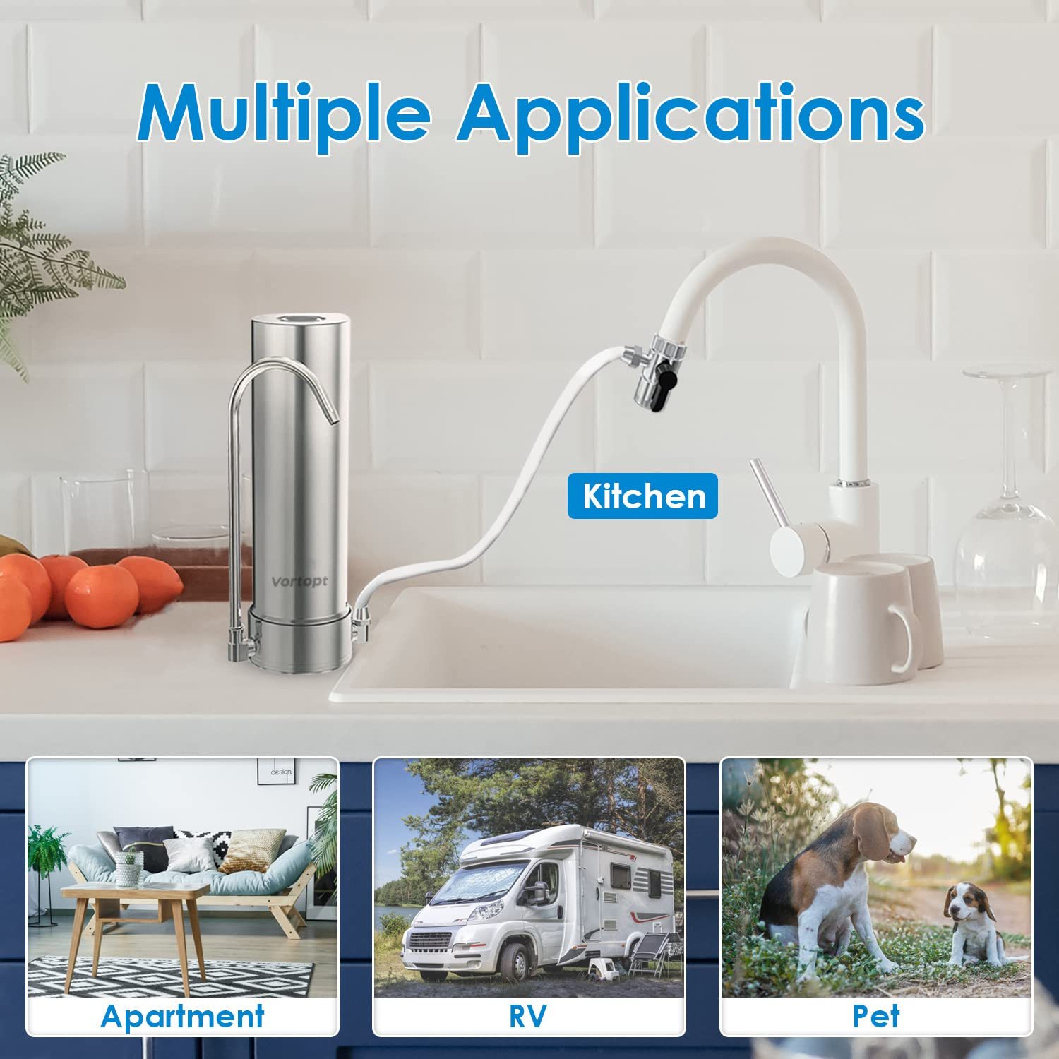 Vortopt Countertop Water Filter System -F7