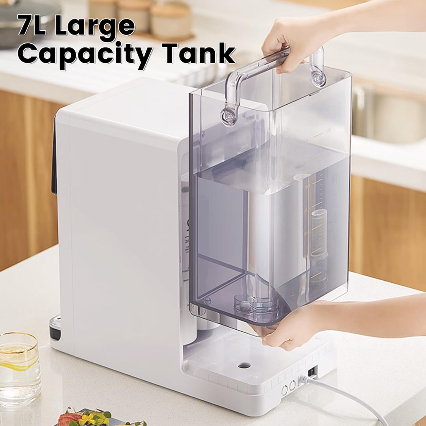 Countertop Reverse Osmosis System - 4 Stage Counter RO Water Filter,Purified Tap Water,7:1 Pure to Drain, BPA Free,UR-02