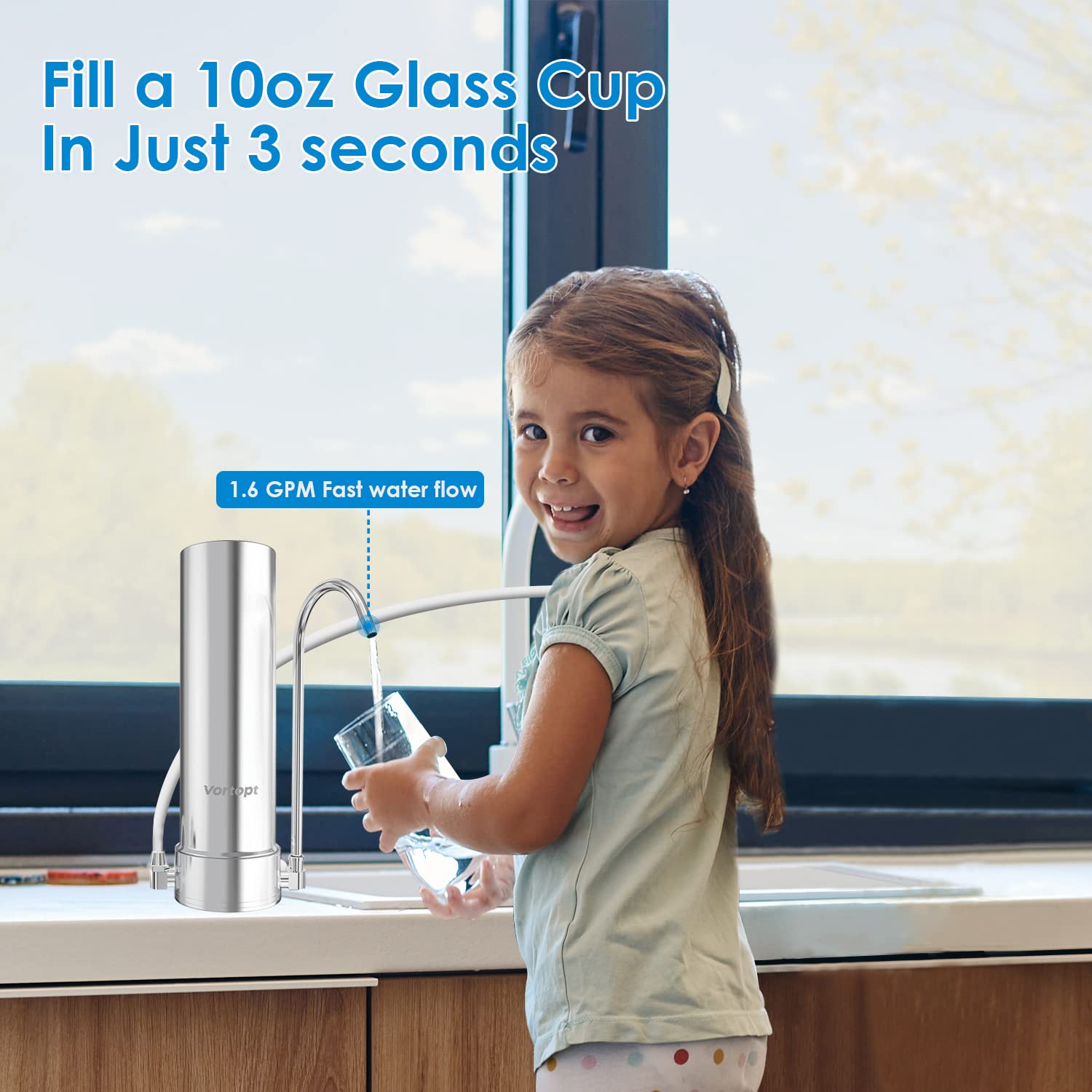 Vortopt Countertop Water Filter System -F7