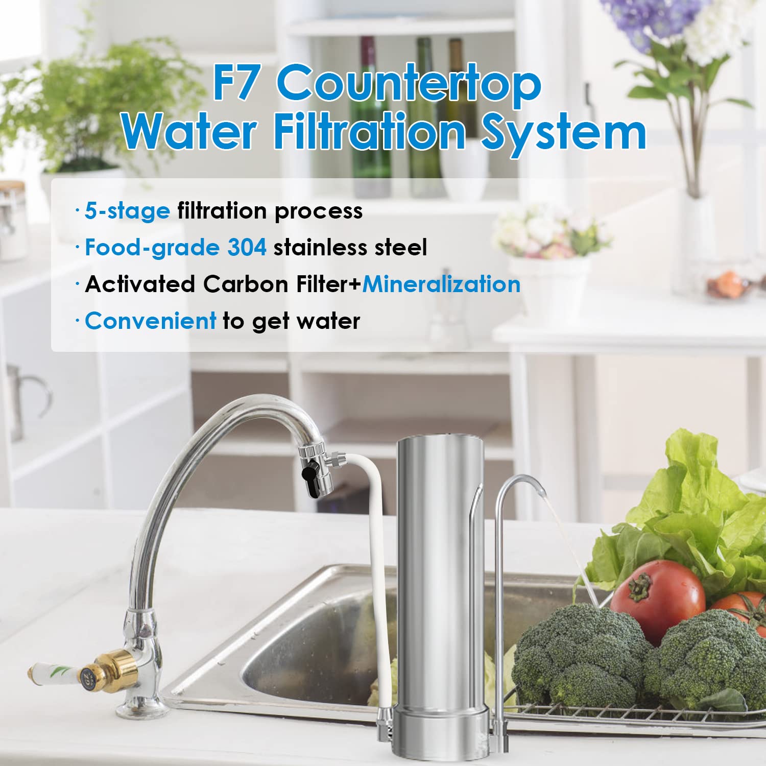 Vortopt Countertop Water Filter System -F7