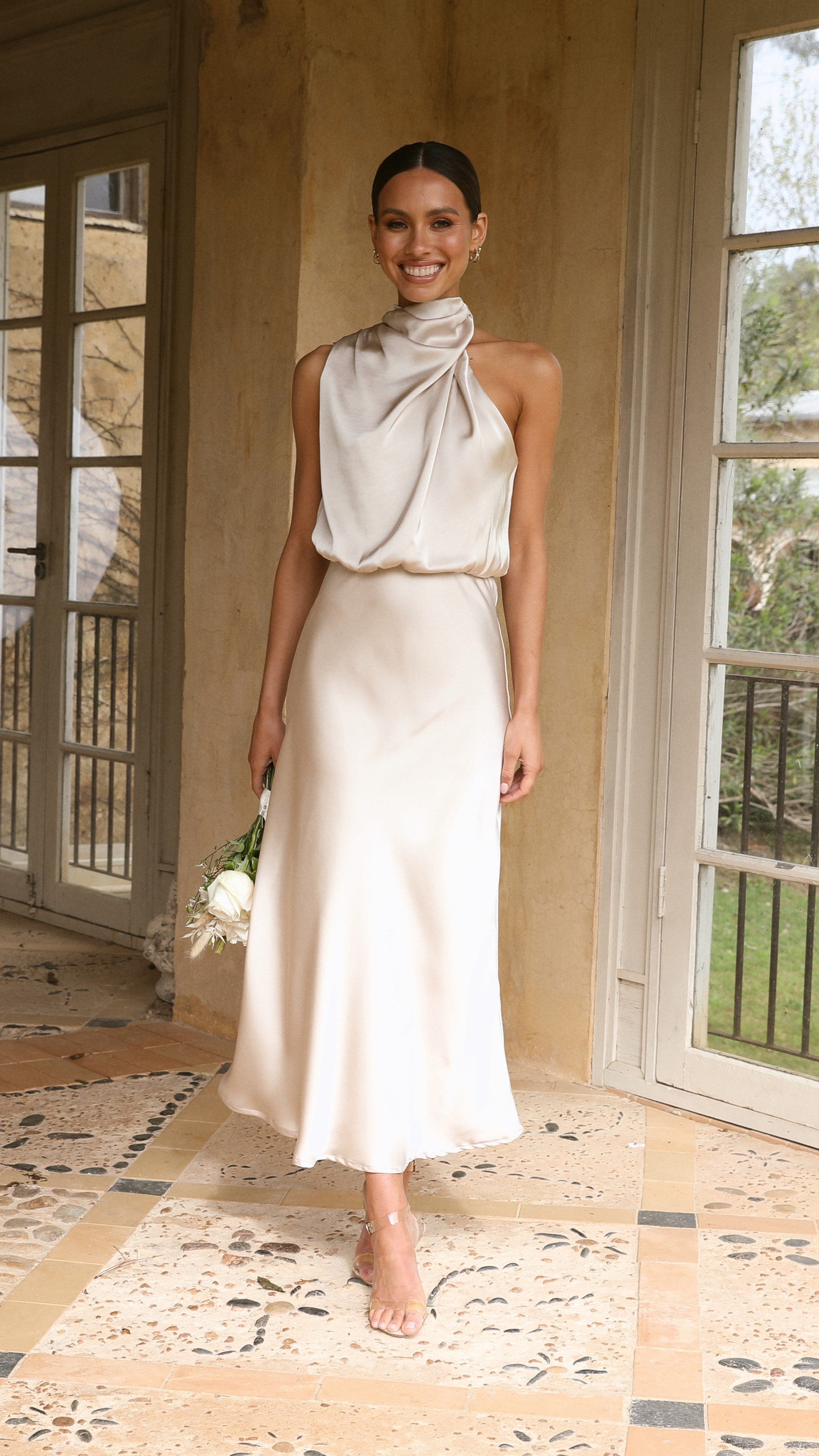 Esther Maxi Dress - Champagne-Sunshines Bliss