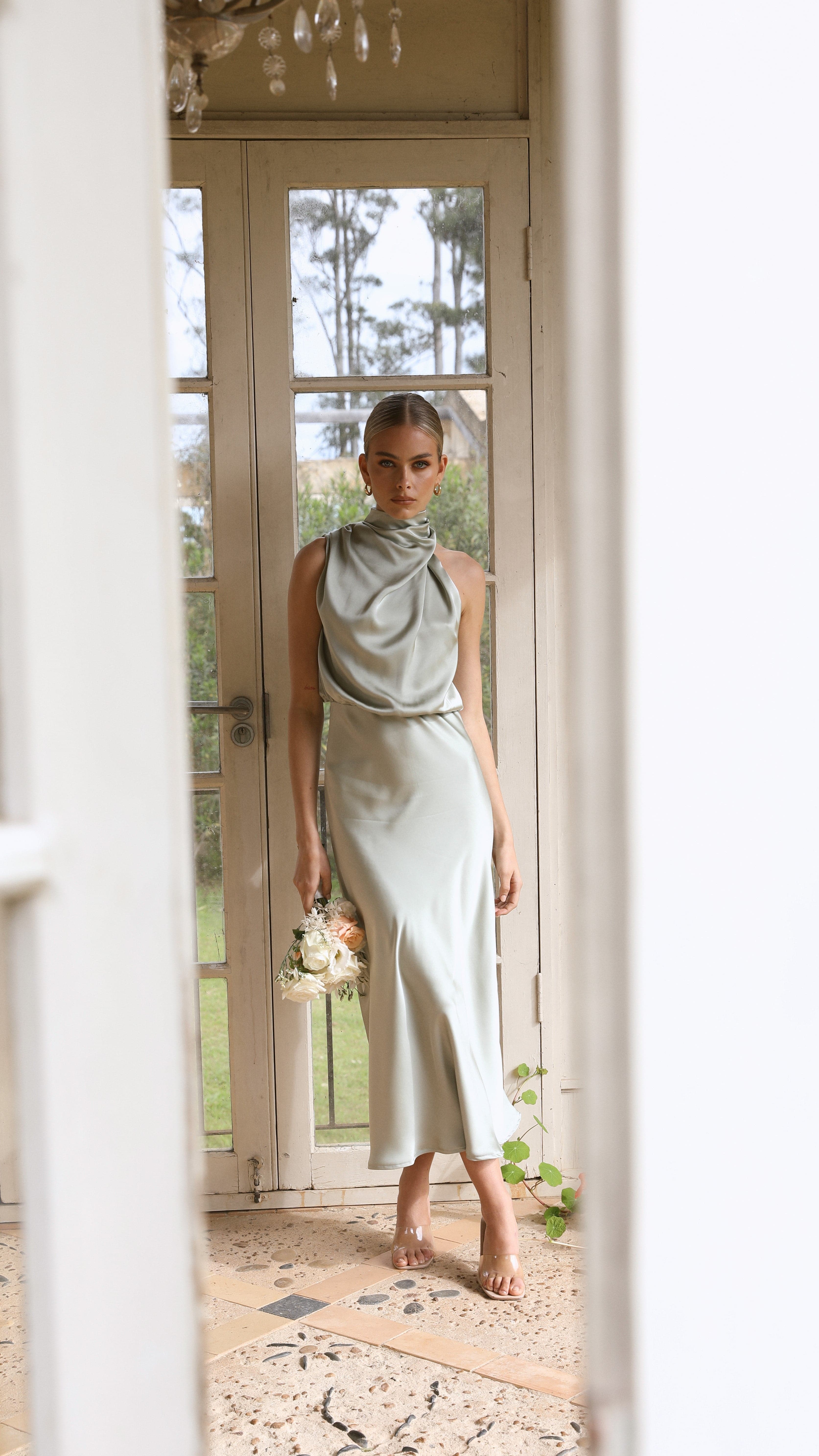 Esther Maxi Dress - Olive-Sunshines Bliss