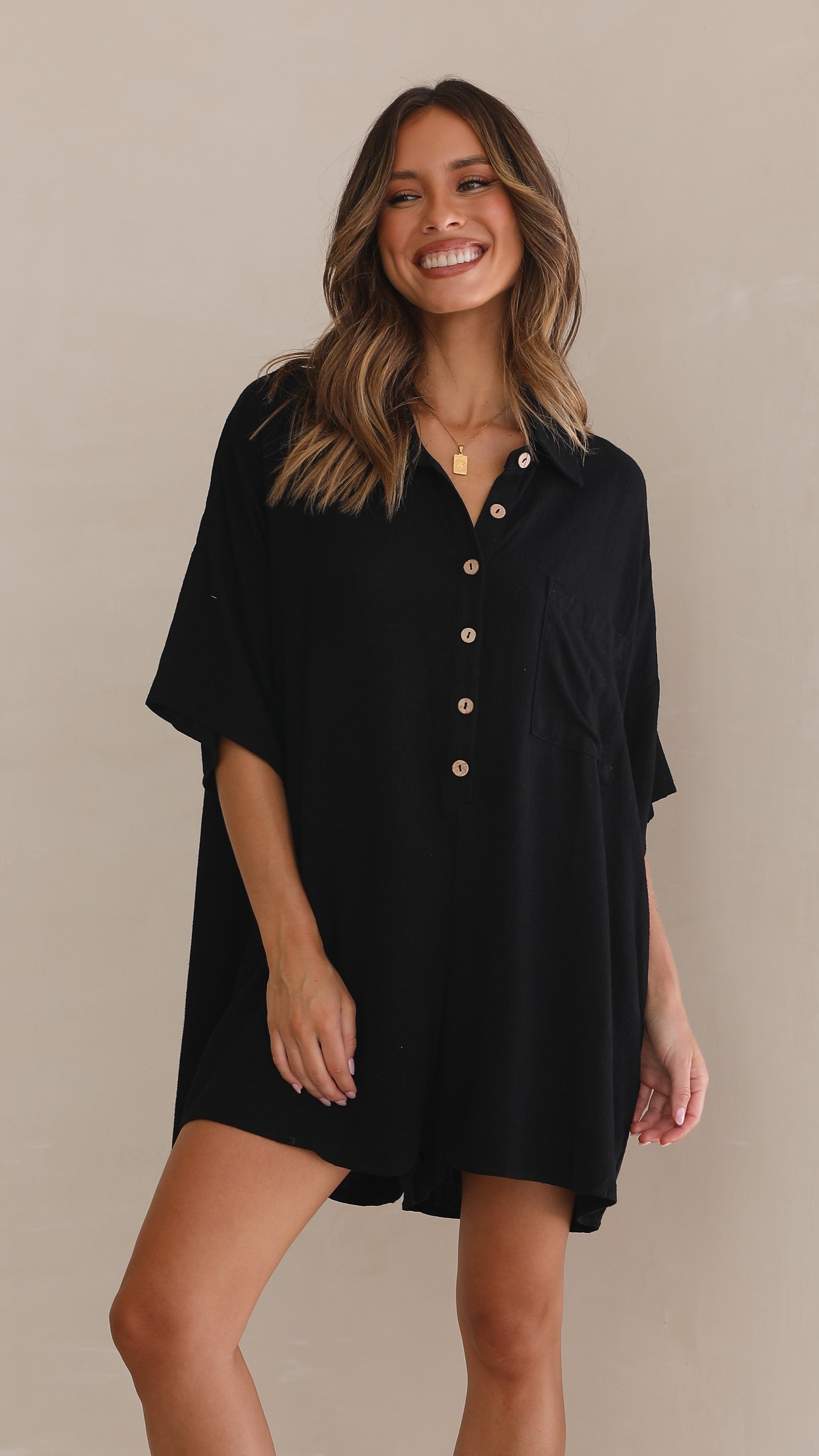 Keely Playsuit - Black-Sunshines Bliss