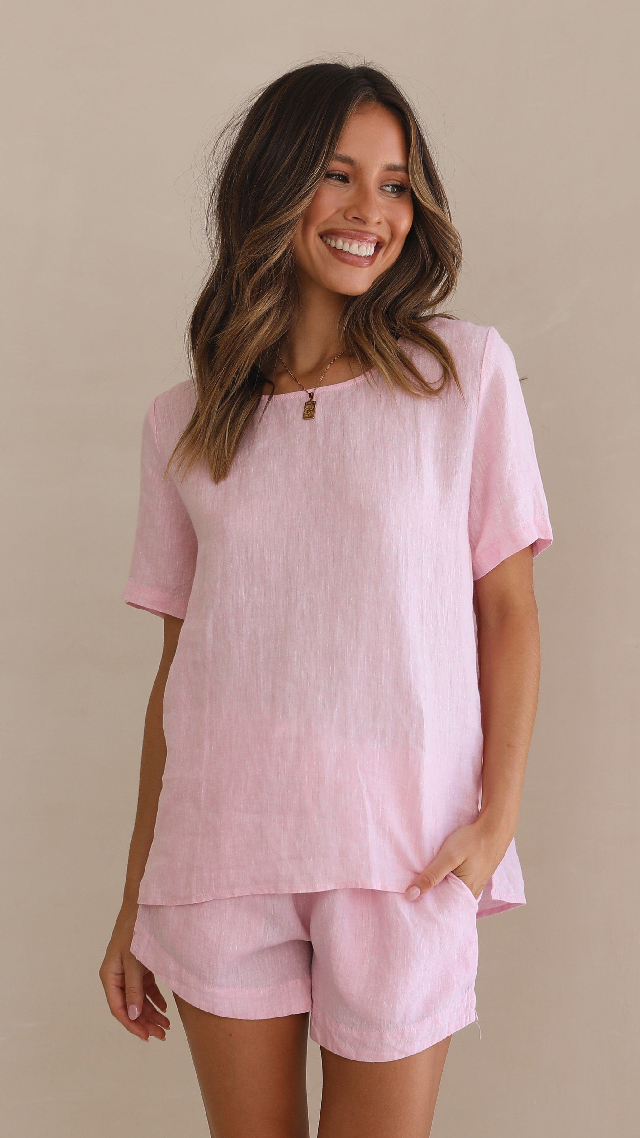 Algarve Tee - Pink-Sunshines Bliss