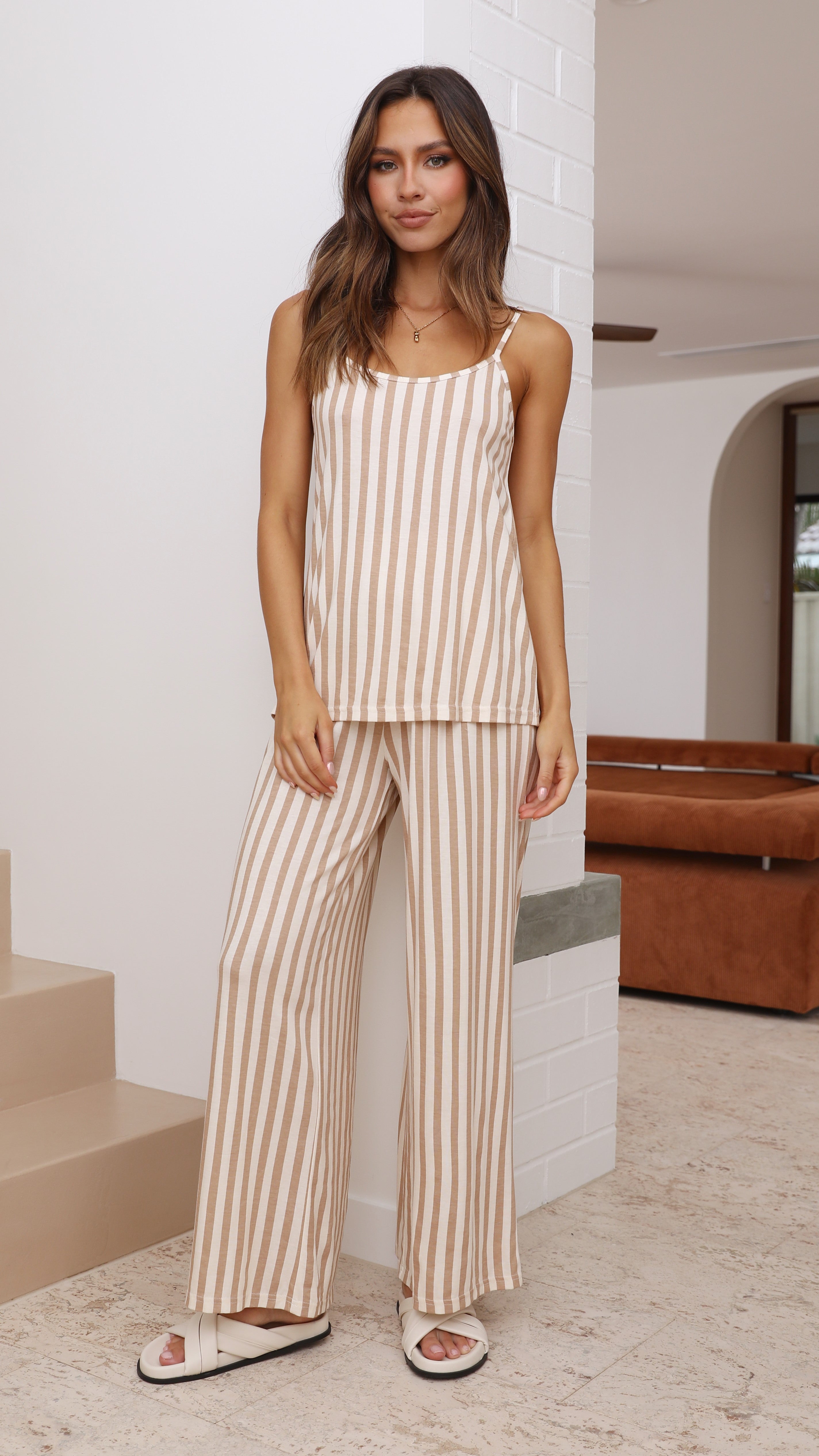 Shallow Singlet - Stripe Print-Sunshines Bliss