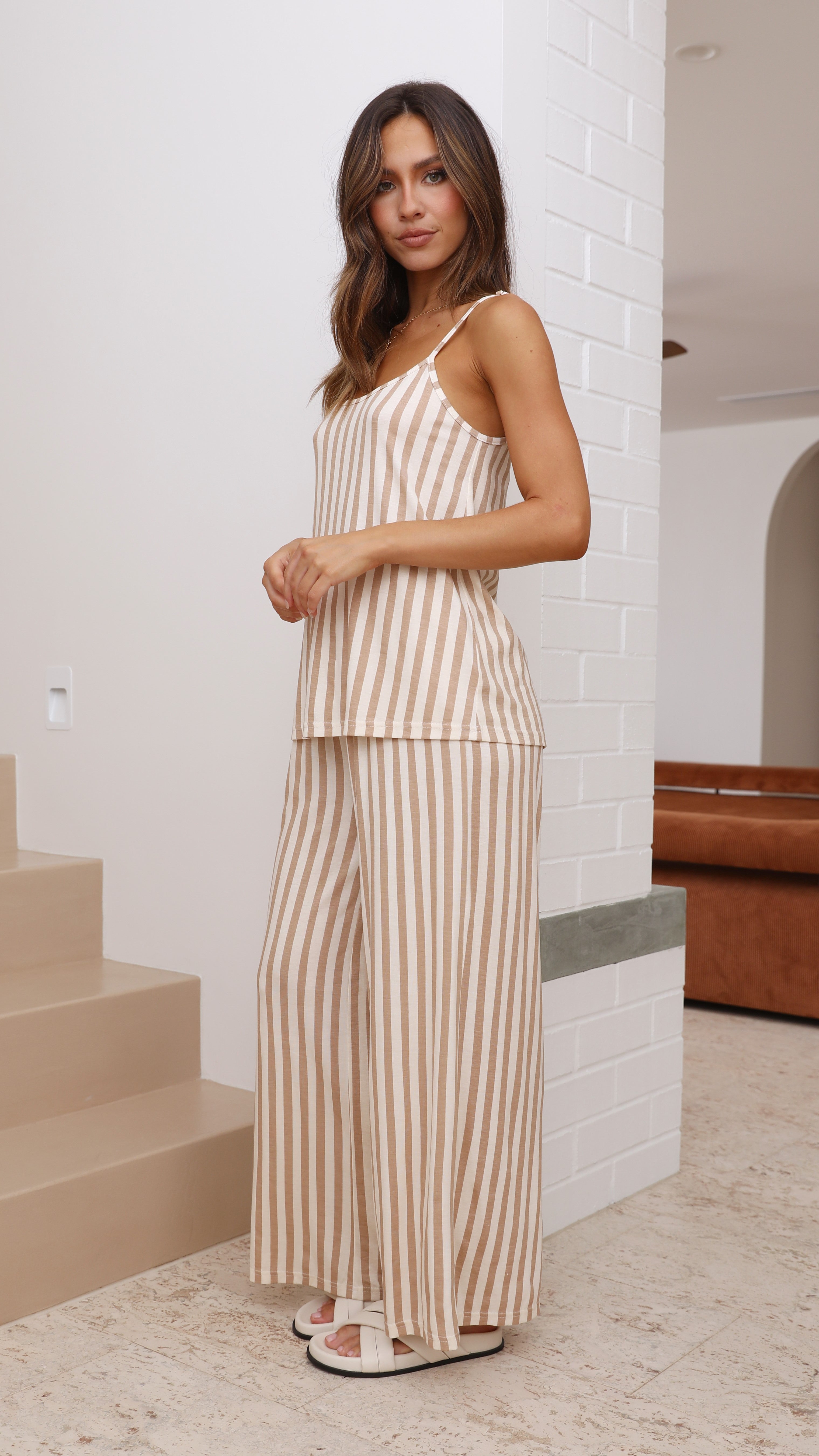 Shallow Singlet - Stripe Print-Sunshines Bliss