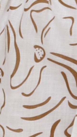 Margie Playsuit - White/Beige-Sunshines Bliss