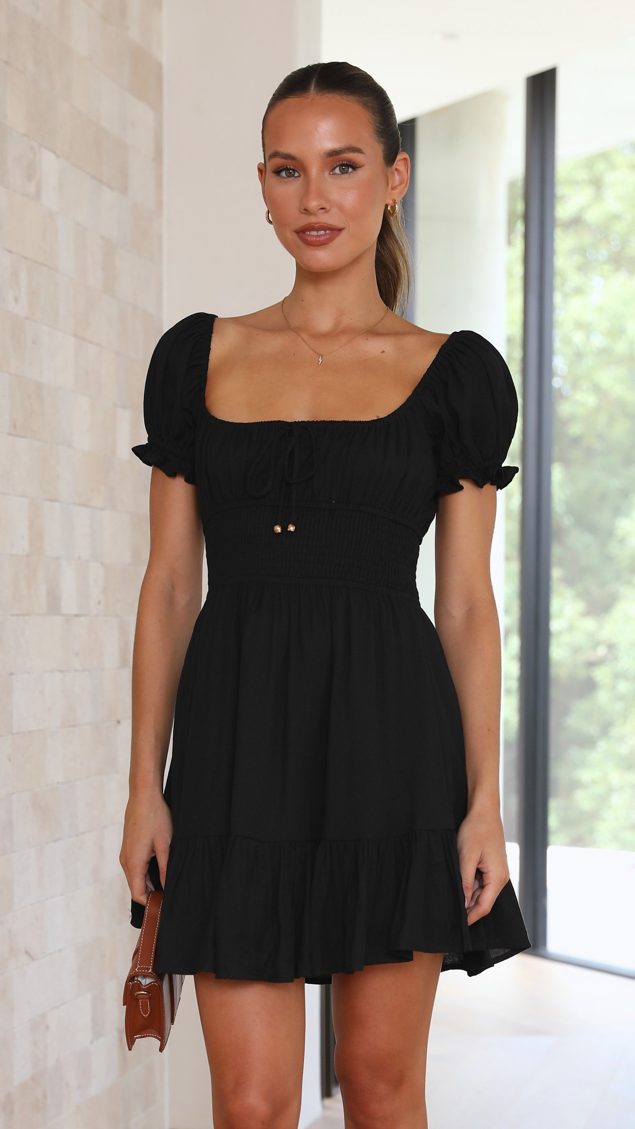 Kori Mini Dress - Black-Sunshines Bliss