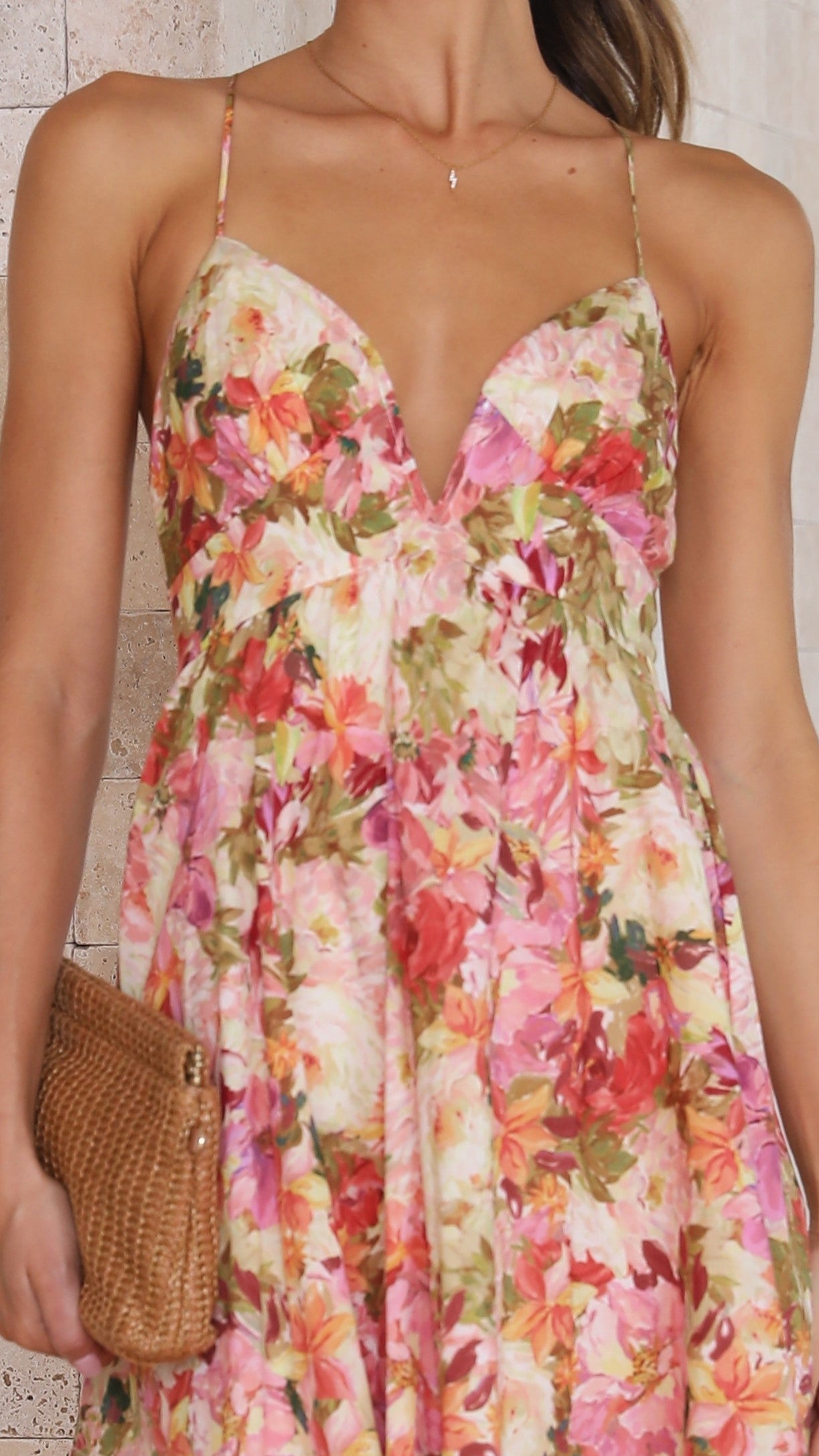 Alissa Mini Dress - Pink Floral-Sunshines Bliss