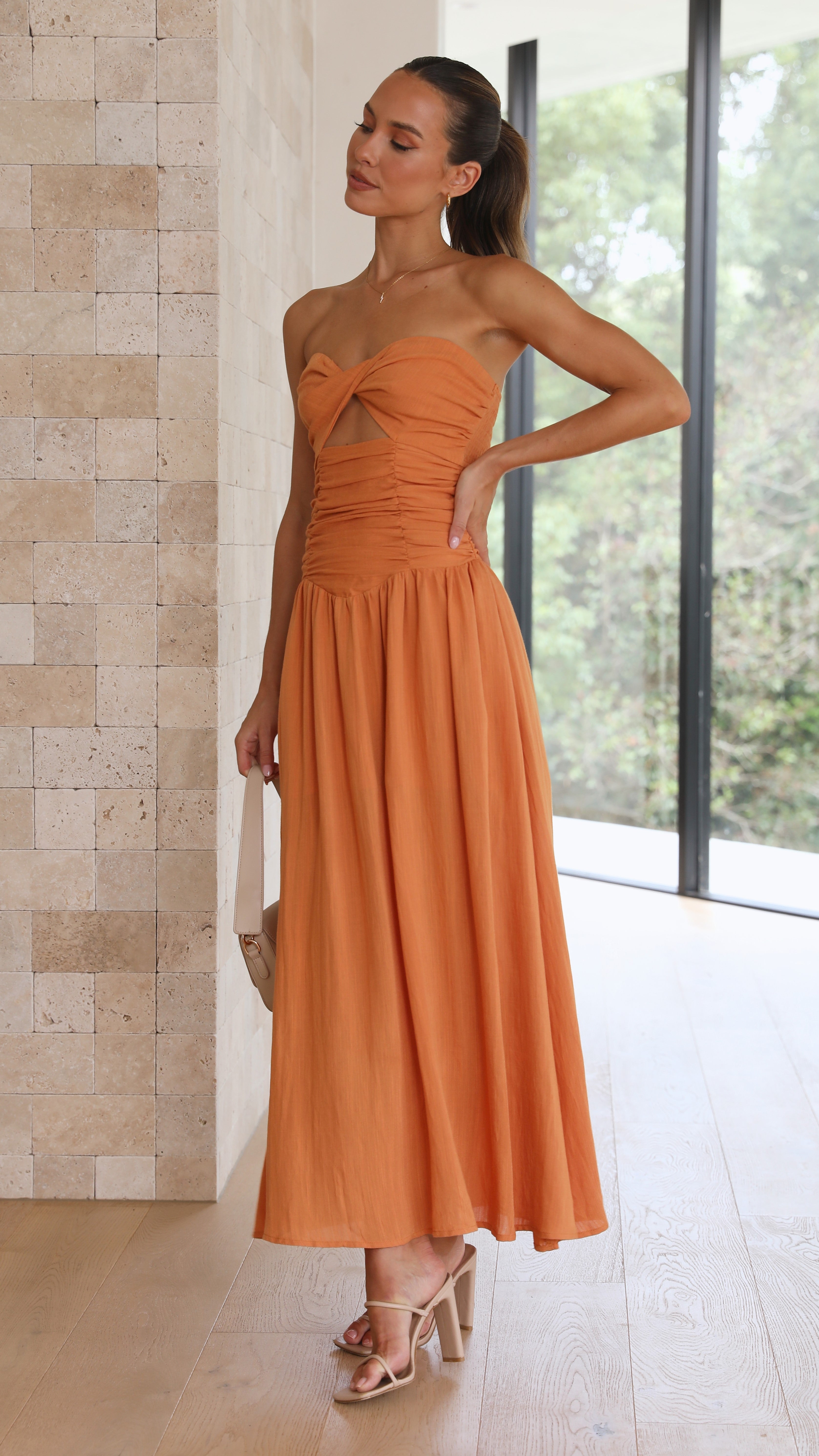 Mika Maxi Dress - Orange-Sunshines Bliss