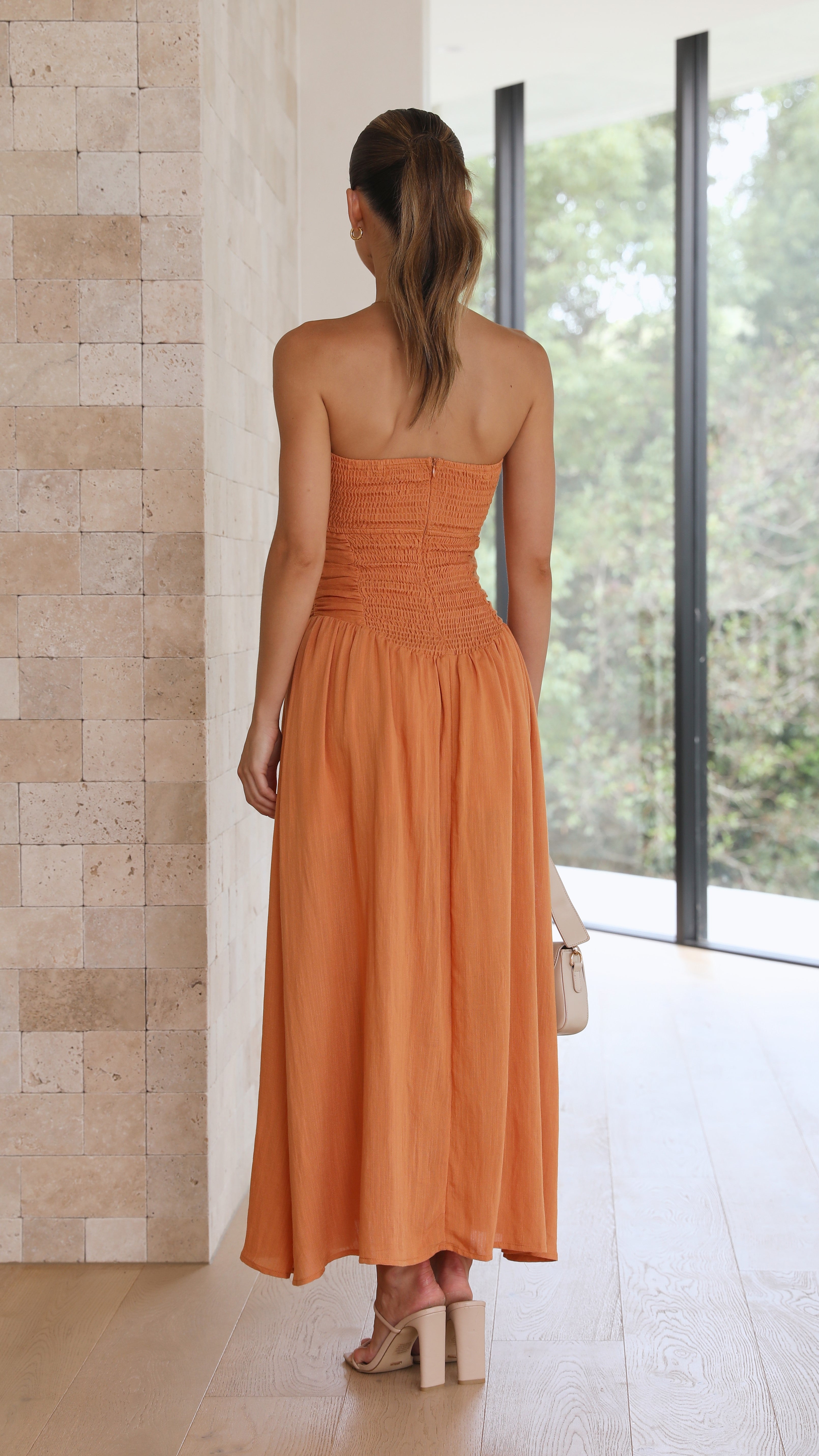 Mika Maxi Dress - Orange-Sunshines Bliss
