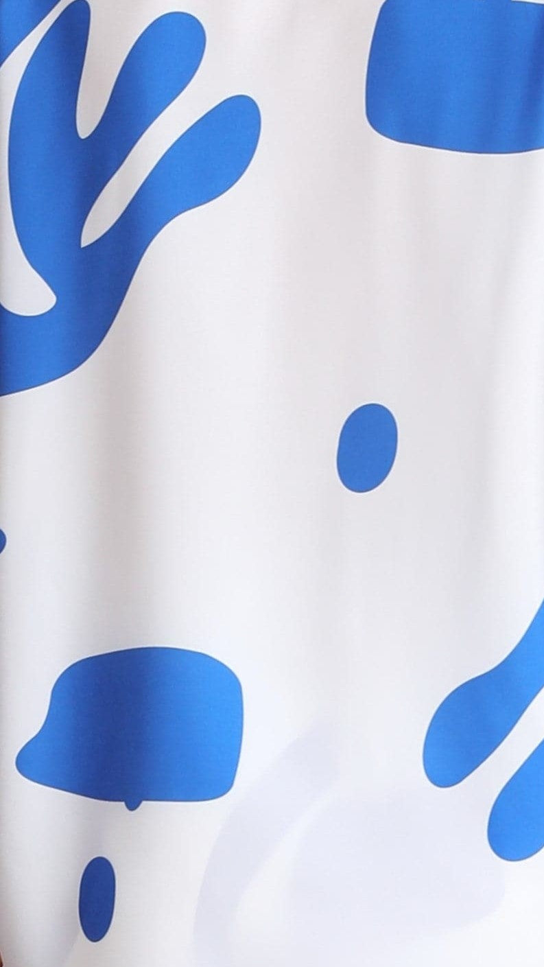 Bailie Shirt and Pants Set - Blue/White-Sunshines Bliss