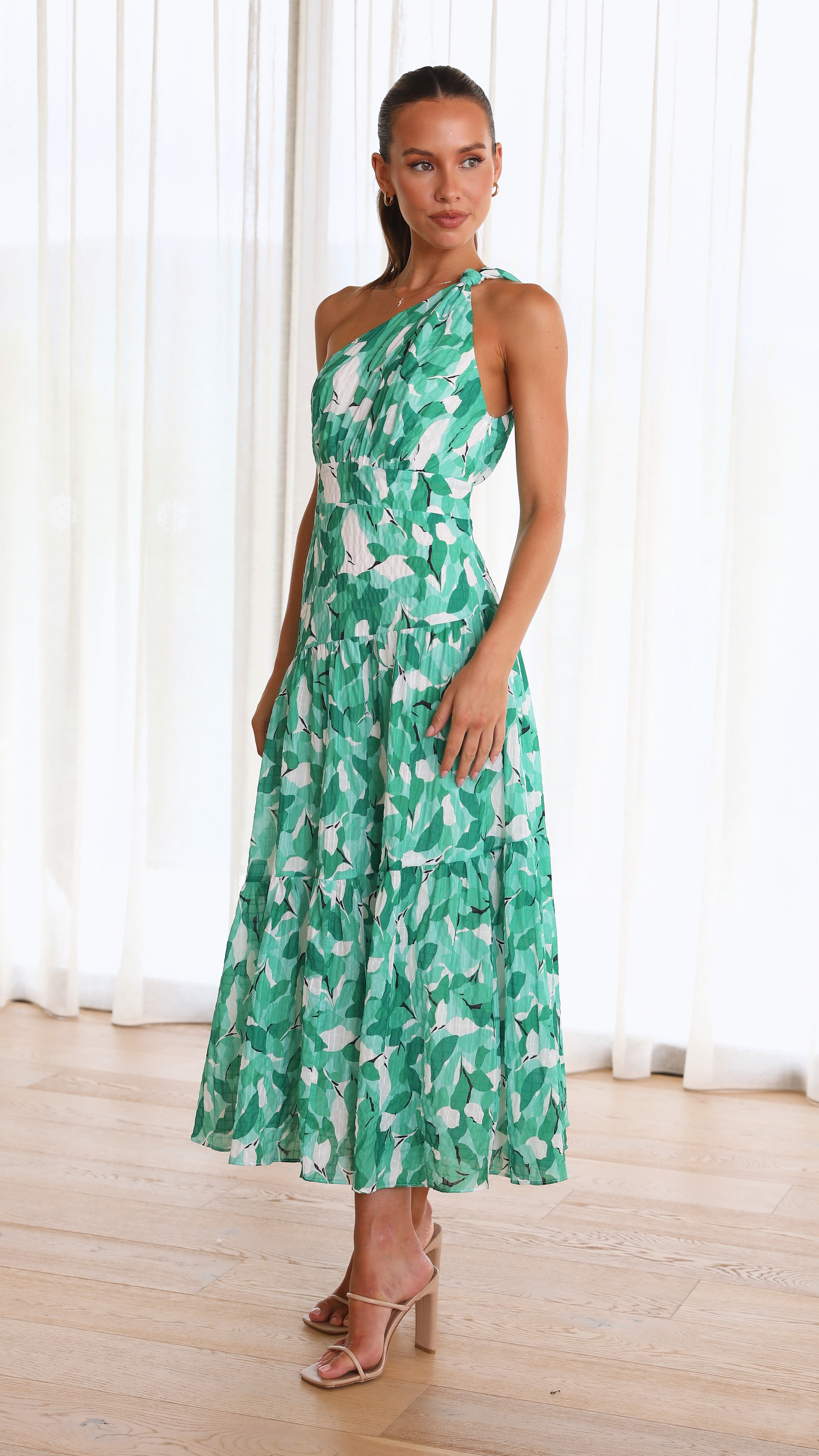 Jayma Maxi Dress - Green Multi-Sunshines Bliss