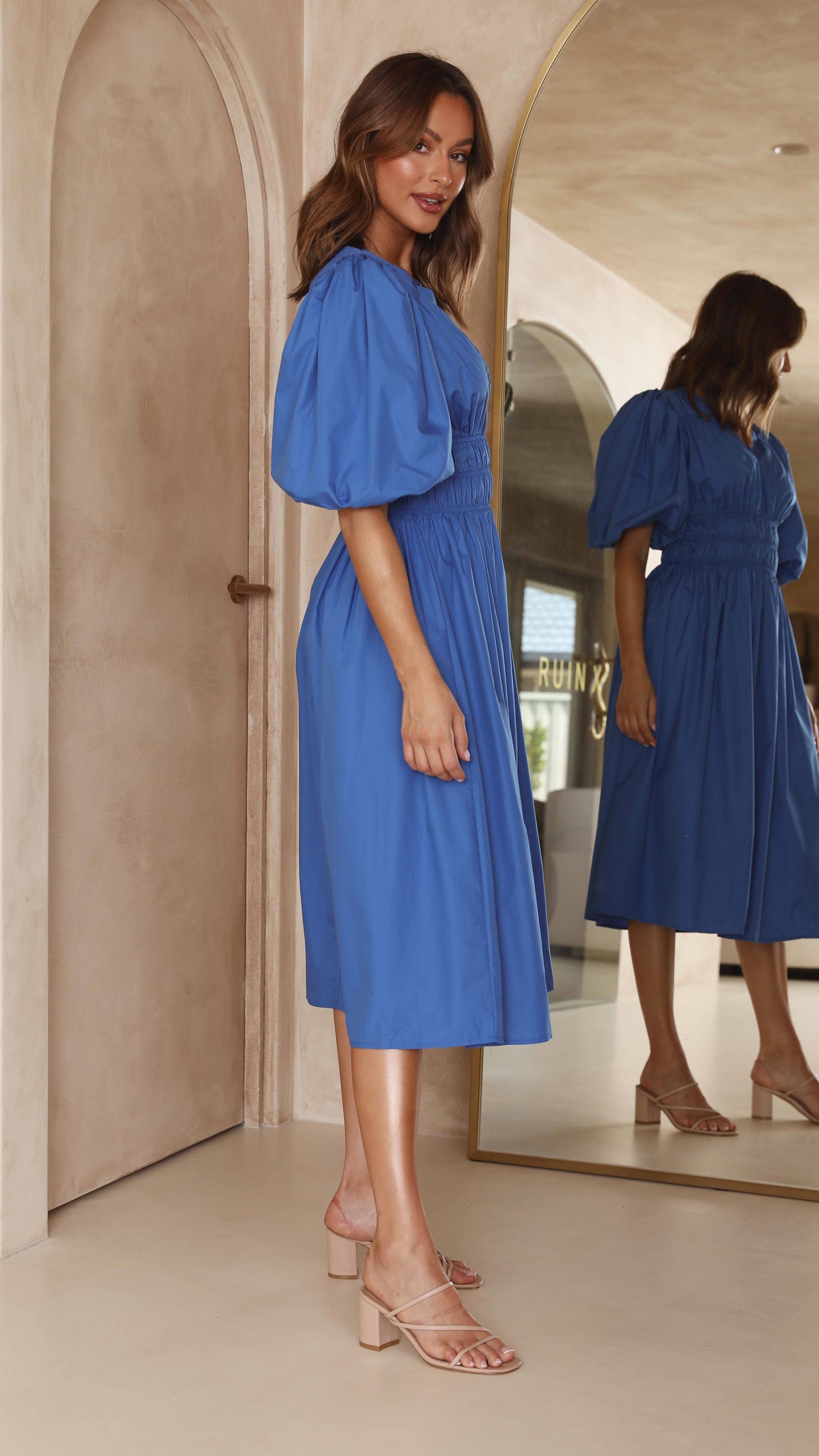 Jaymie Midi Dress - Cobalt Blue-Sunshines Bliss