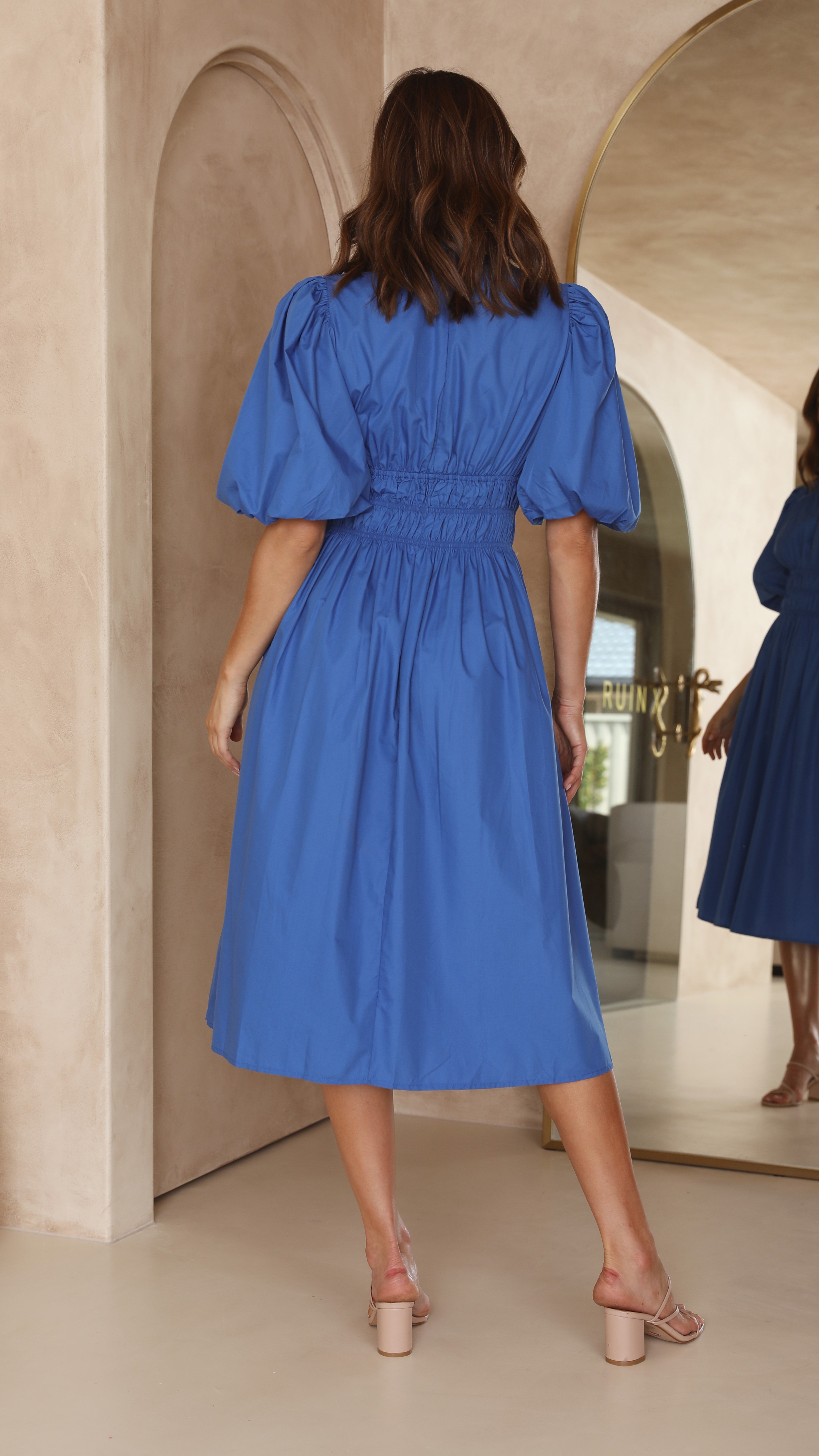 Jaymie Midi Dress - Cobalt Blue-Sunshines Bliss
