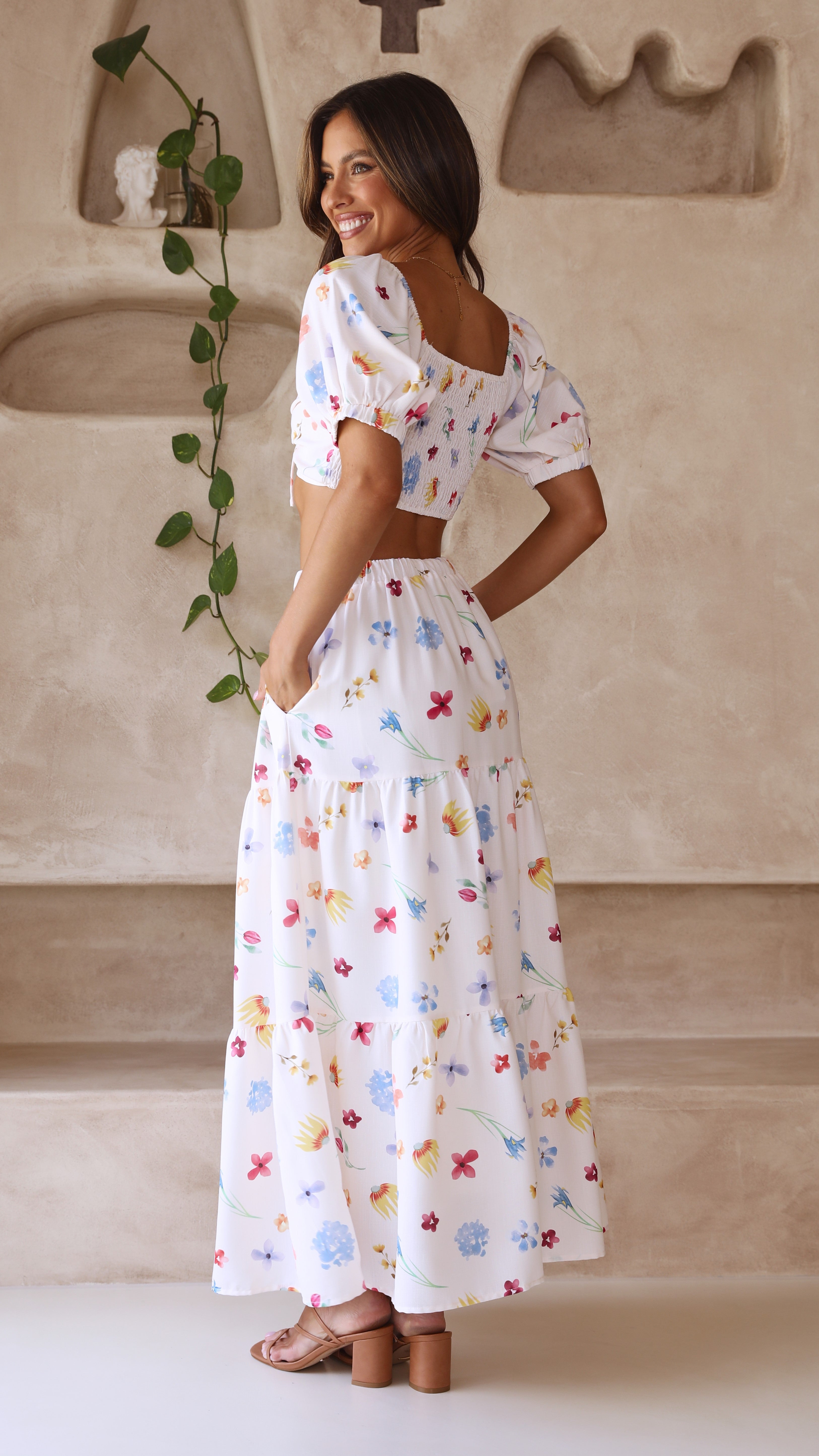 Jasmine Maxi Skirt - Blooms-Sunshines Bliss