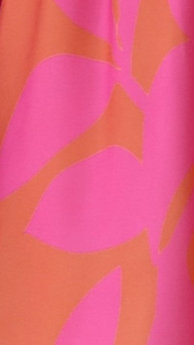 Flamaco Mini Dress - Orange/Hot Pink Floral-Sunshines Bliss