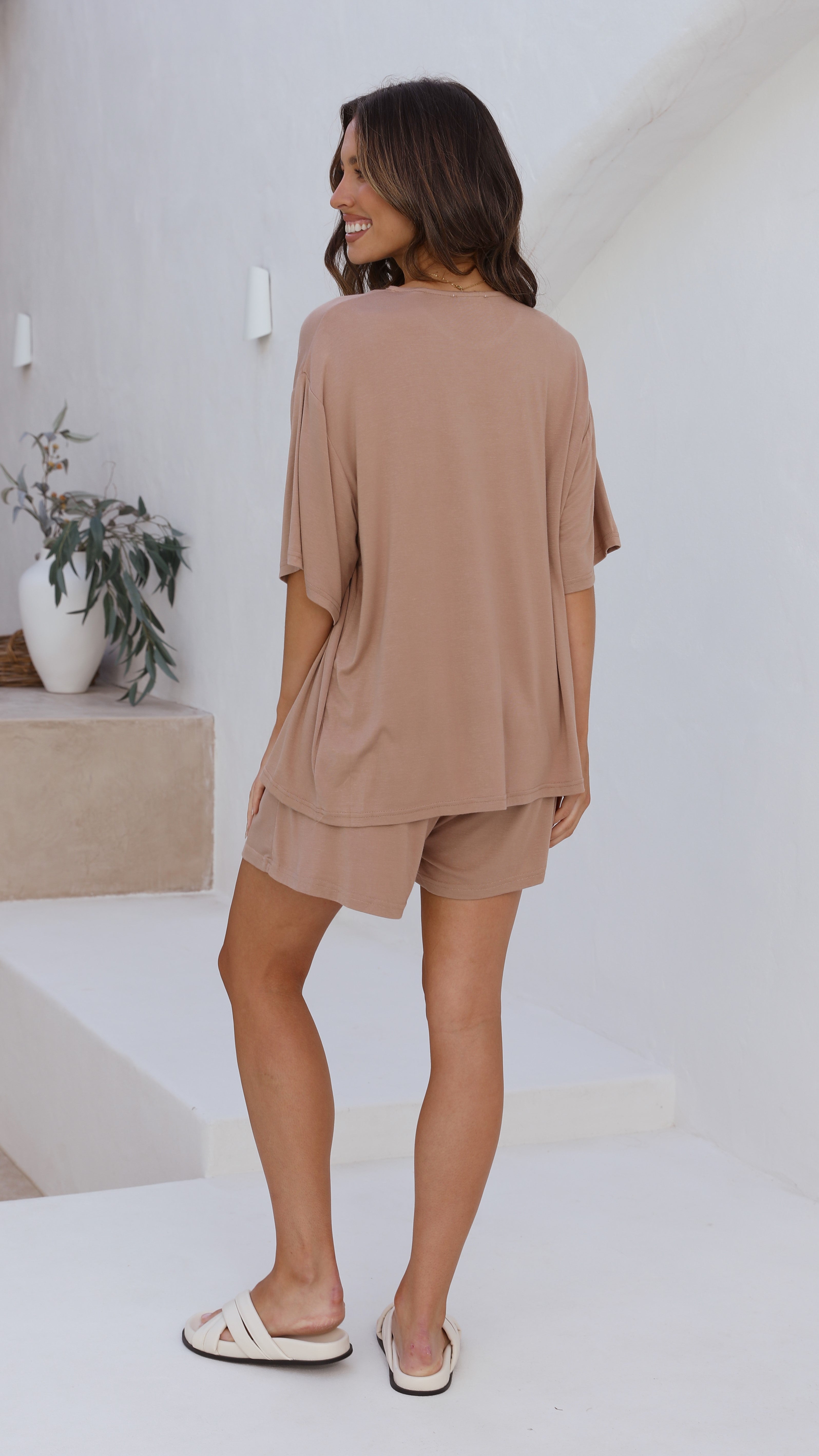 Elle Tee - Light Brown-Sunshines Bliss