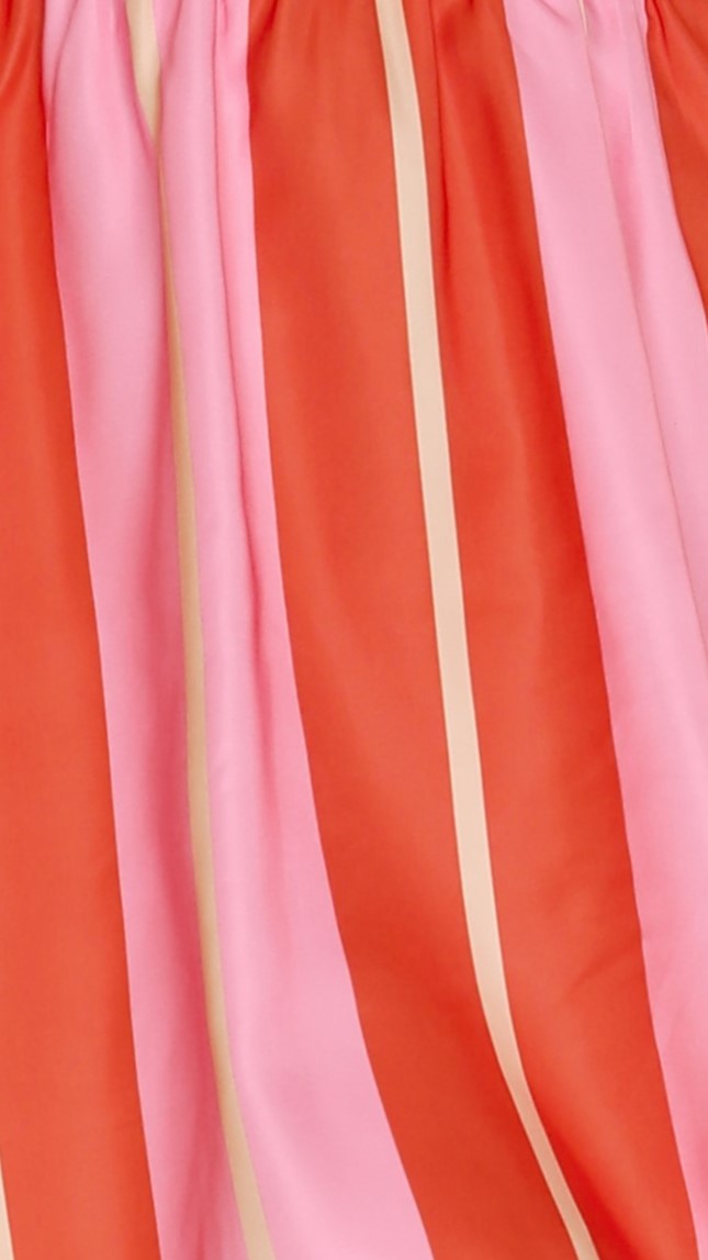 Flamaco Mini Dress - Orange/Pink Stripe-Sunshines Bliss