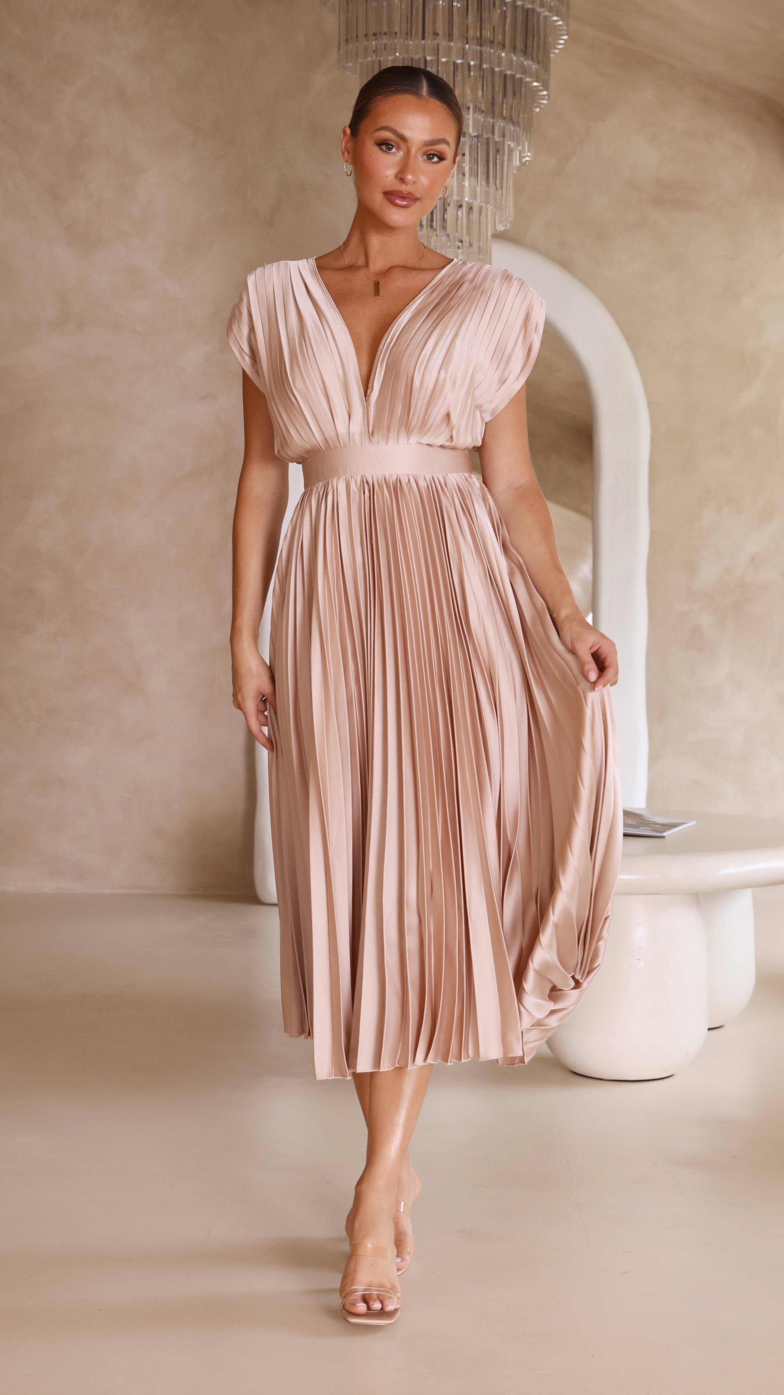 Gina Maxi Dress - Champagne-Sunshines Bliss