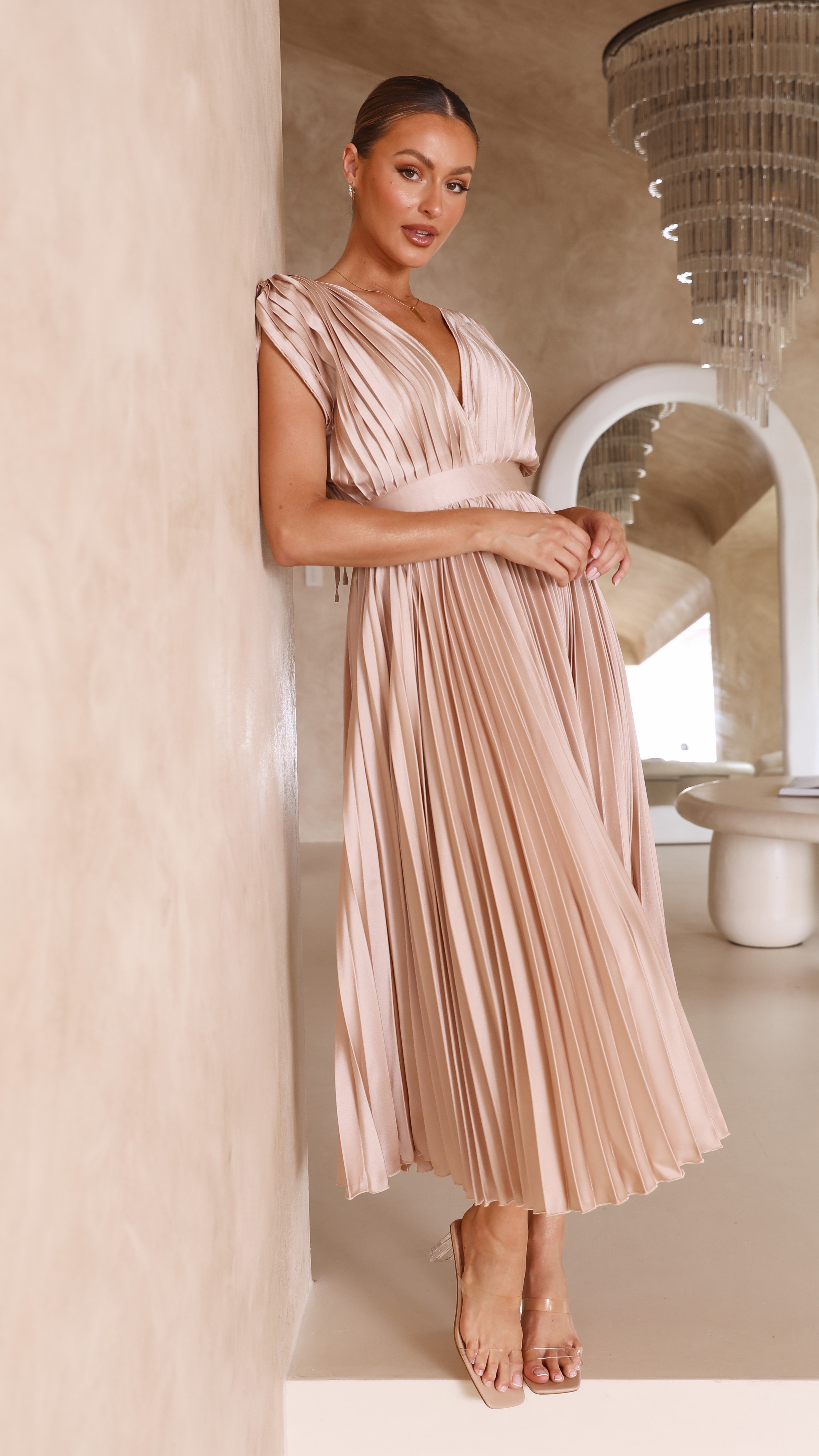 Gina Maxi Dress - Champagne-Sunshines Bliss