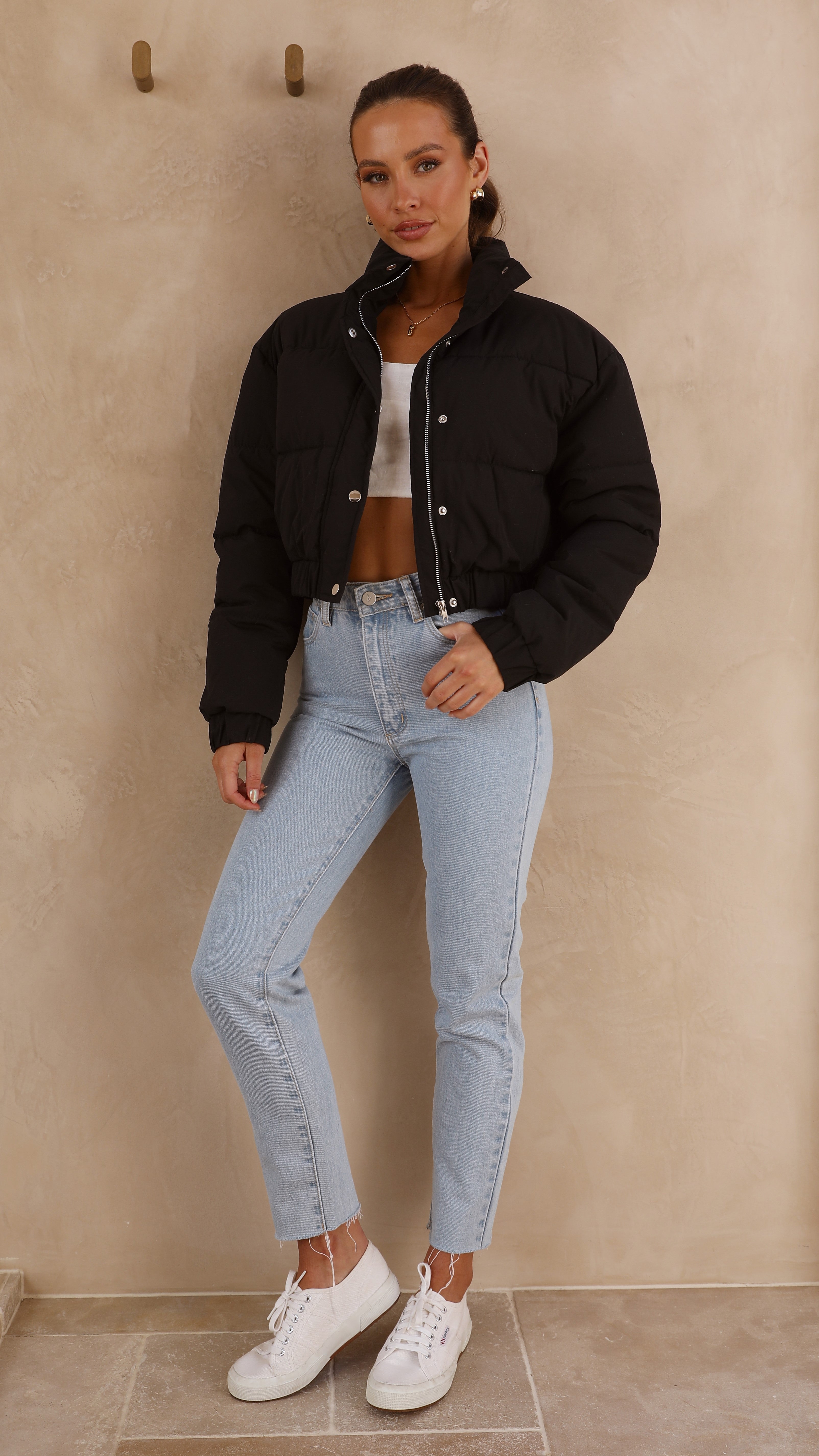 Scarlett Puffer Jacket - Black-Sunshines Bliss