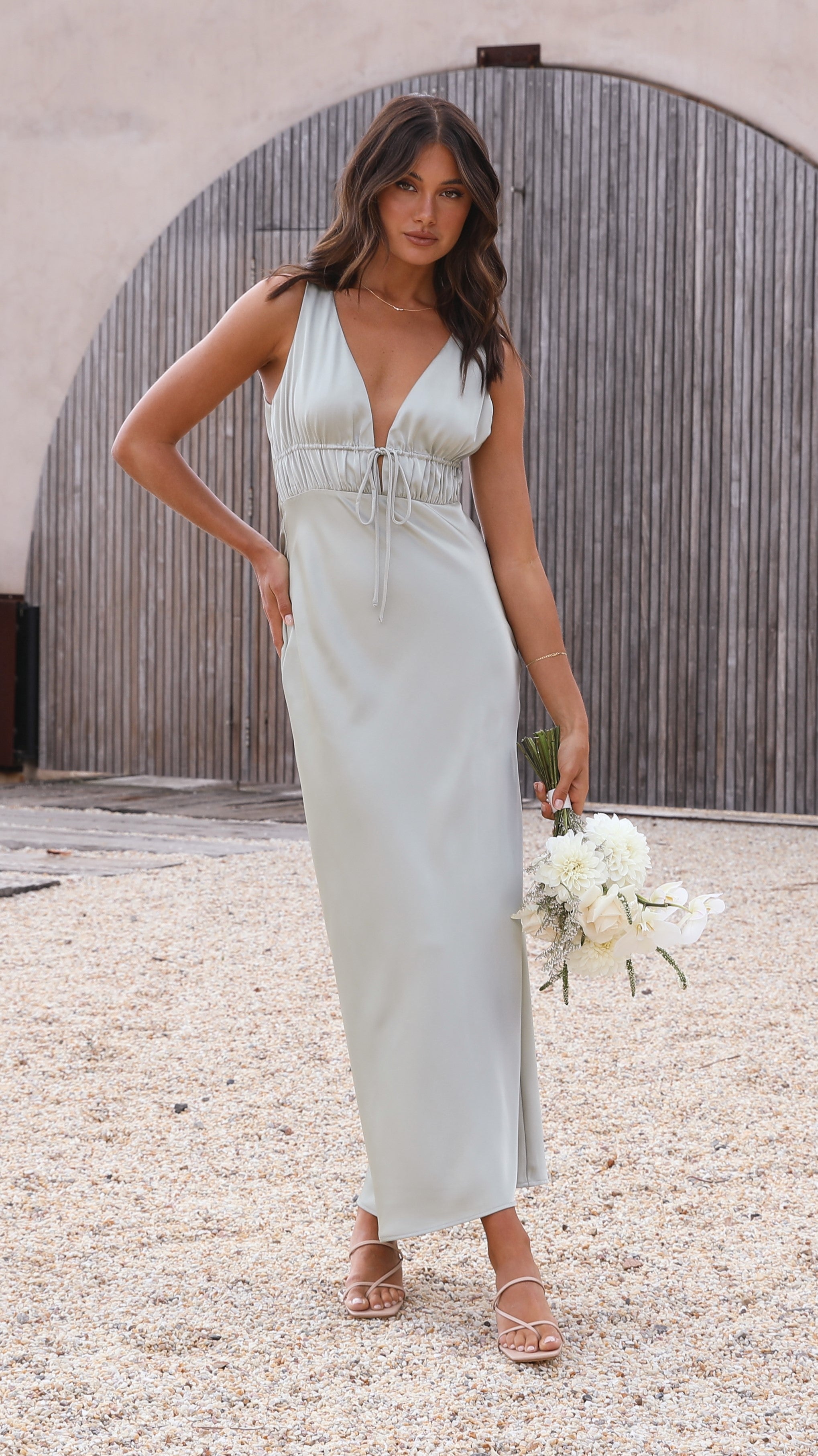Amber Maxi Dress - Olive-Sunshines Bliss