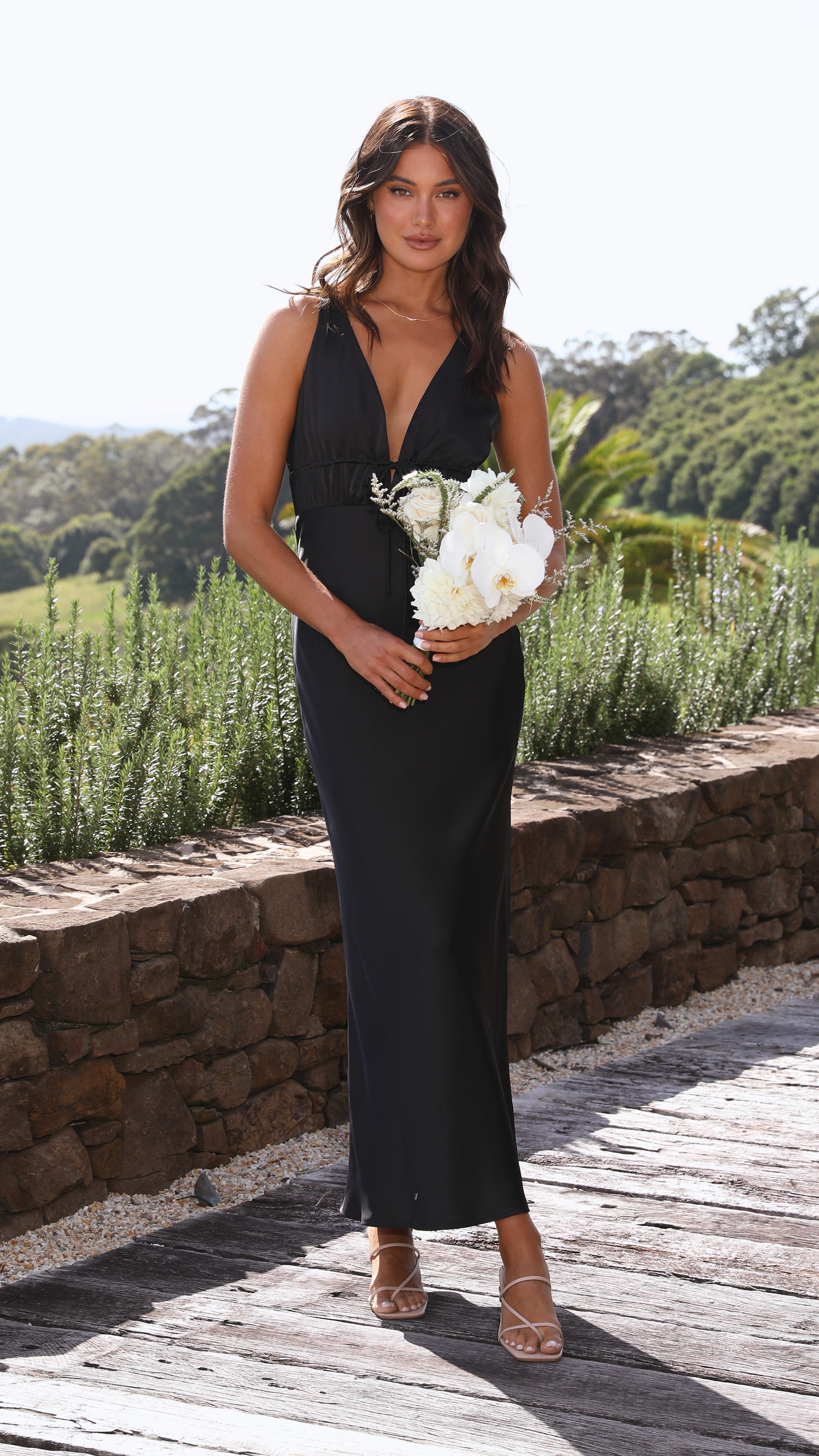 Amber Maxi Dress - Black-Sunshines Bliss