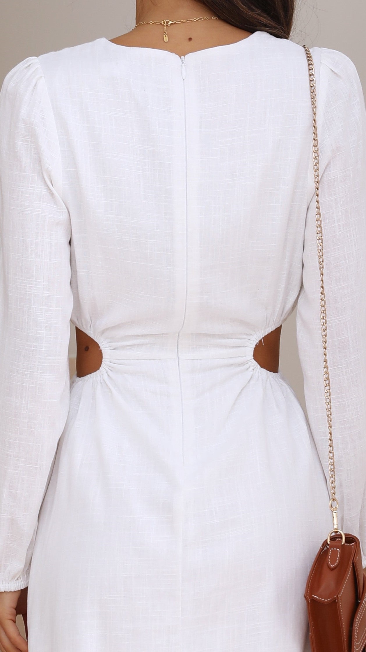 Tanelle Mini Dress - White-Sunshines Bliss