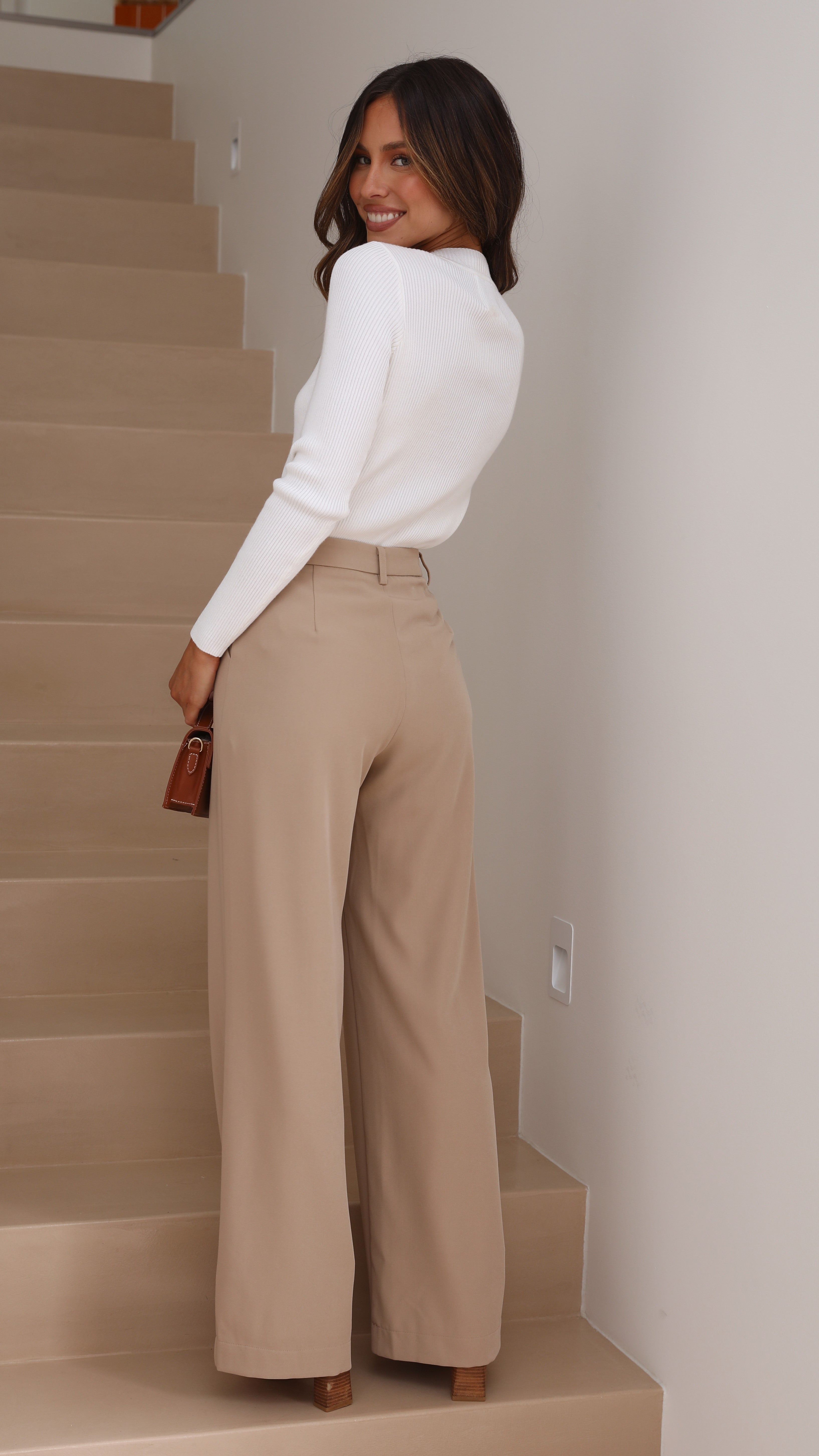 Ava Long Sleeve Top - White-Sunshines Bliss