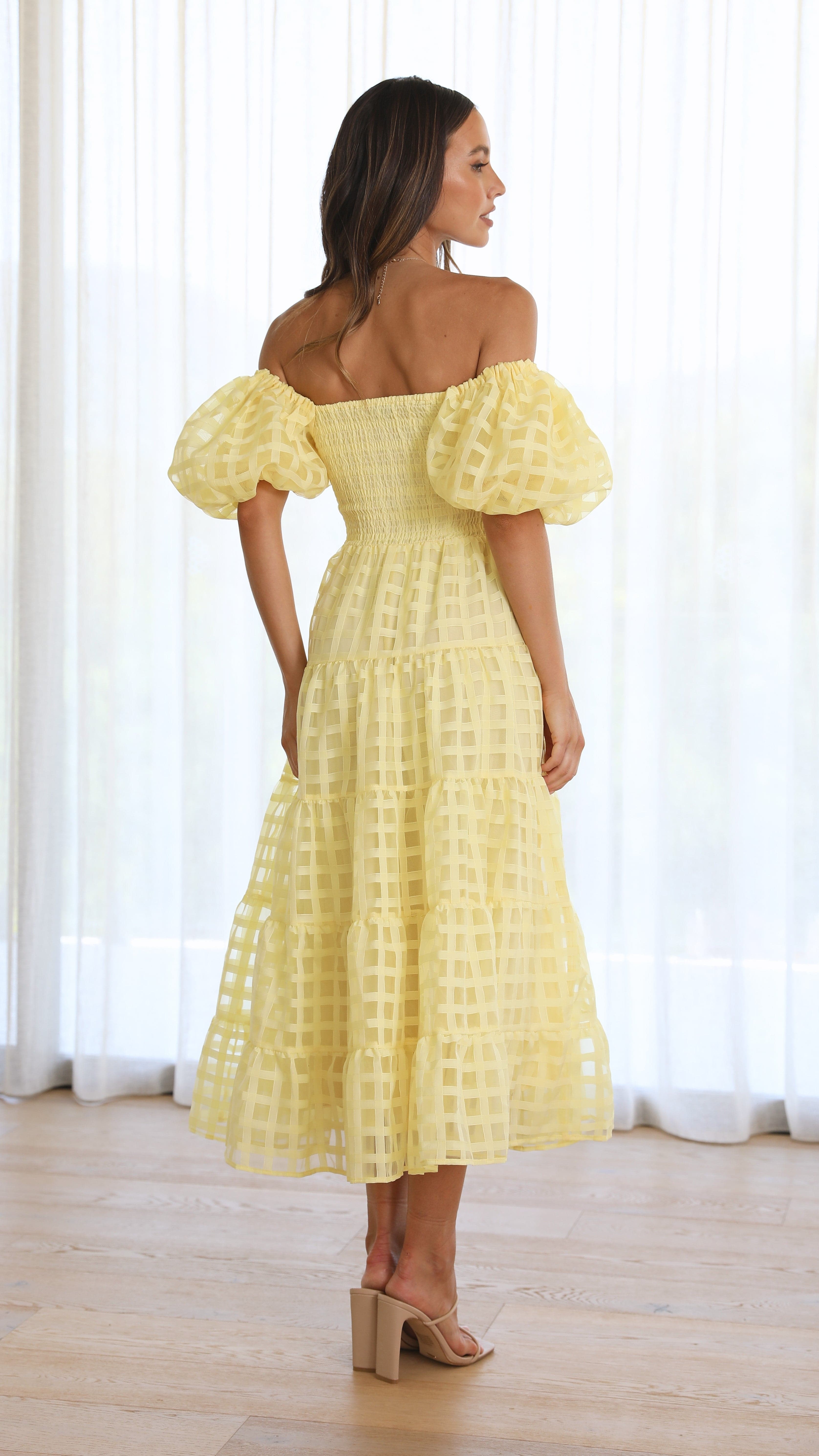 Deemi Maxi Dress - Yellow-Sunshines Bliss