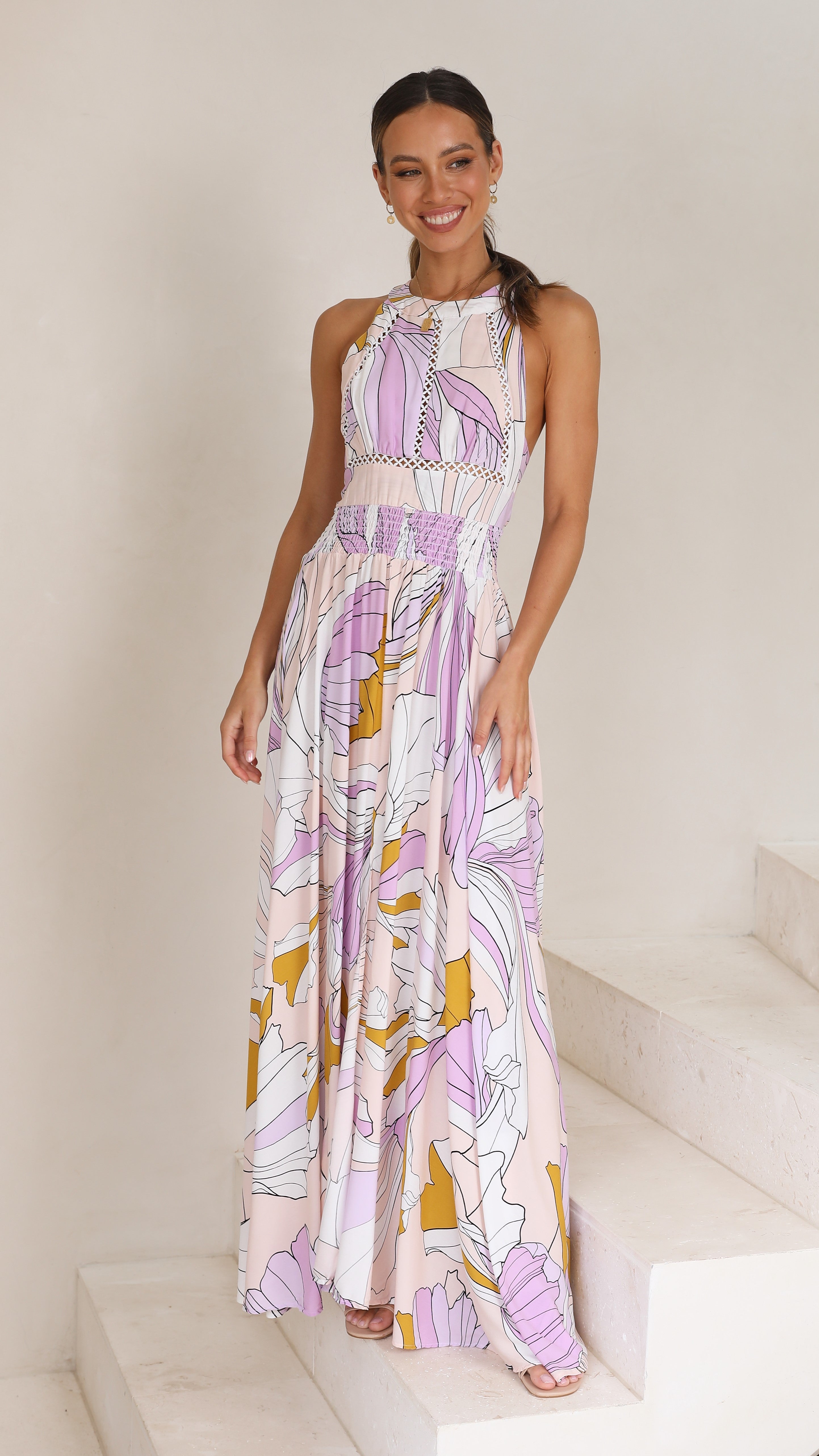 Endless Summer Maxi Dress - Lavender Swirl-Sunshines Bliss