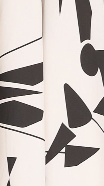 Mel Midi Dress - Beige/Black-Sunshines Bliss