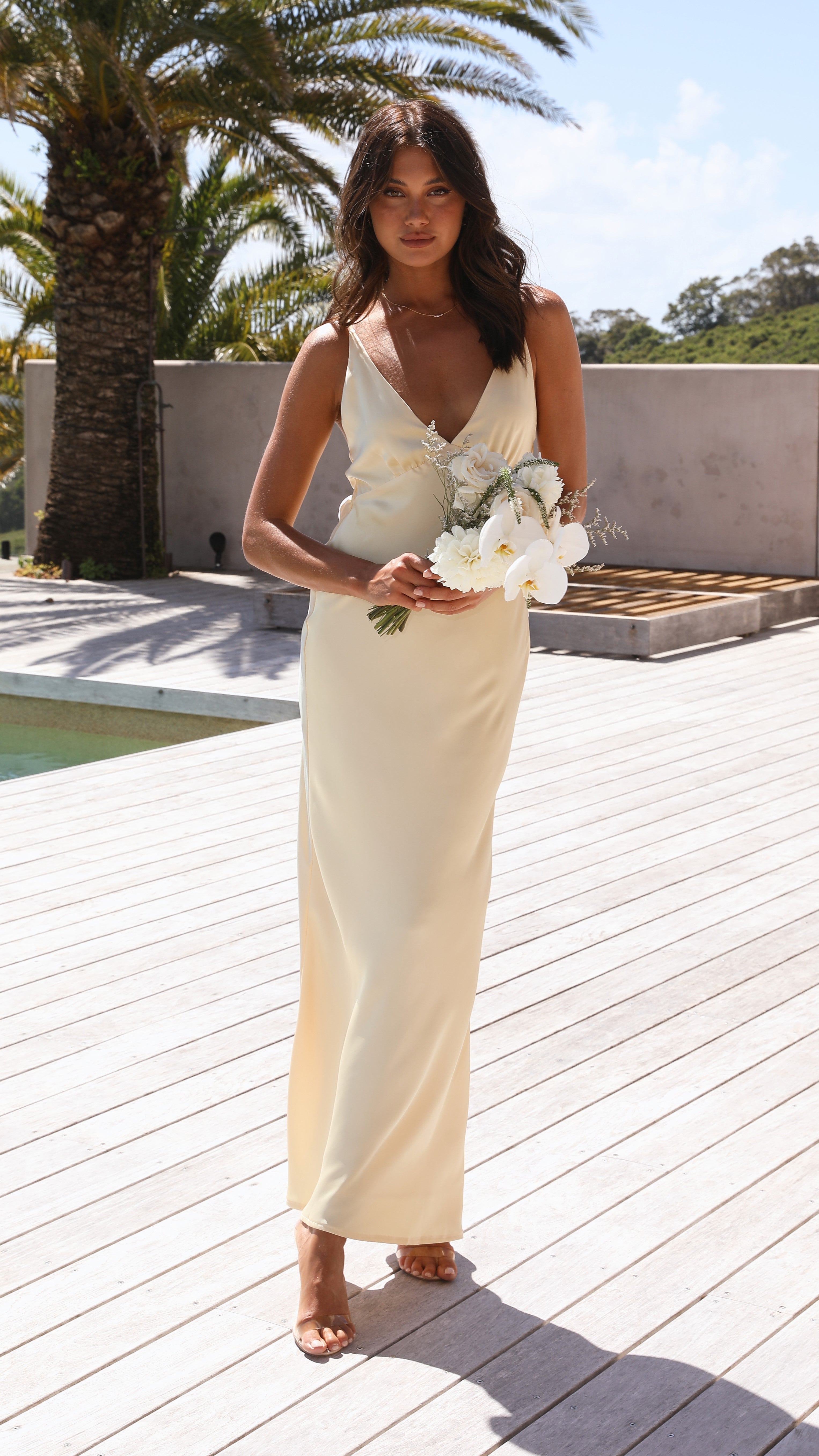 Ziah Maxi Dress - Yellow-Sunshines Bliss