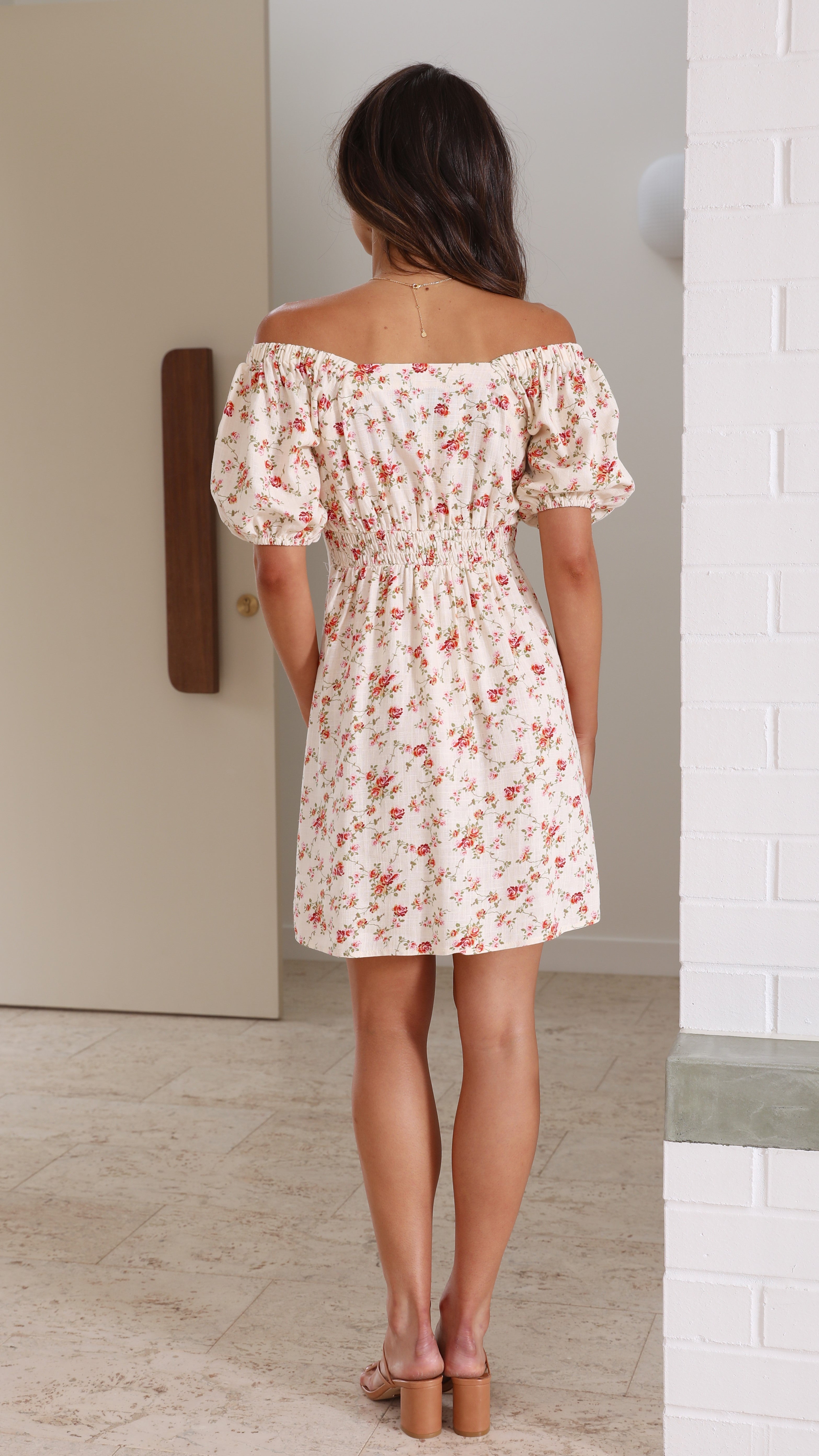 Caroline Mini Dress - Rosie Print-Sunshines Bliss