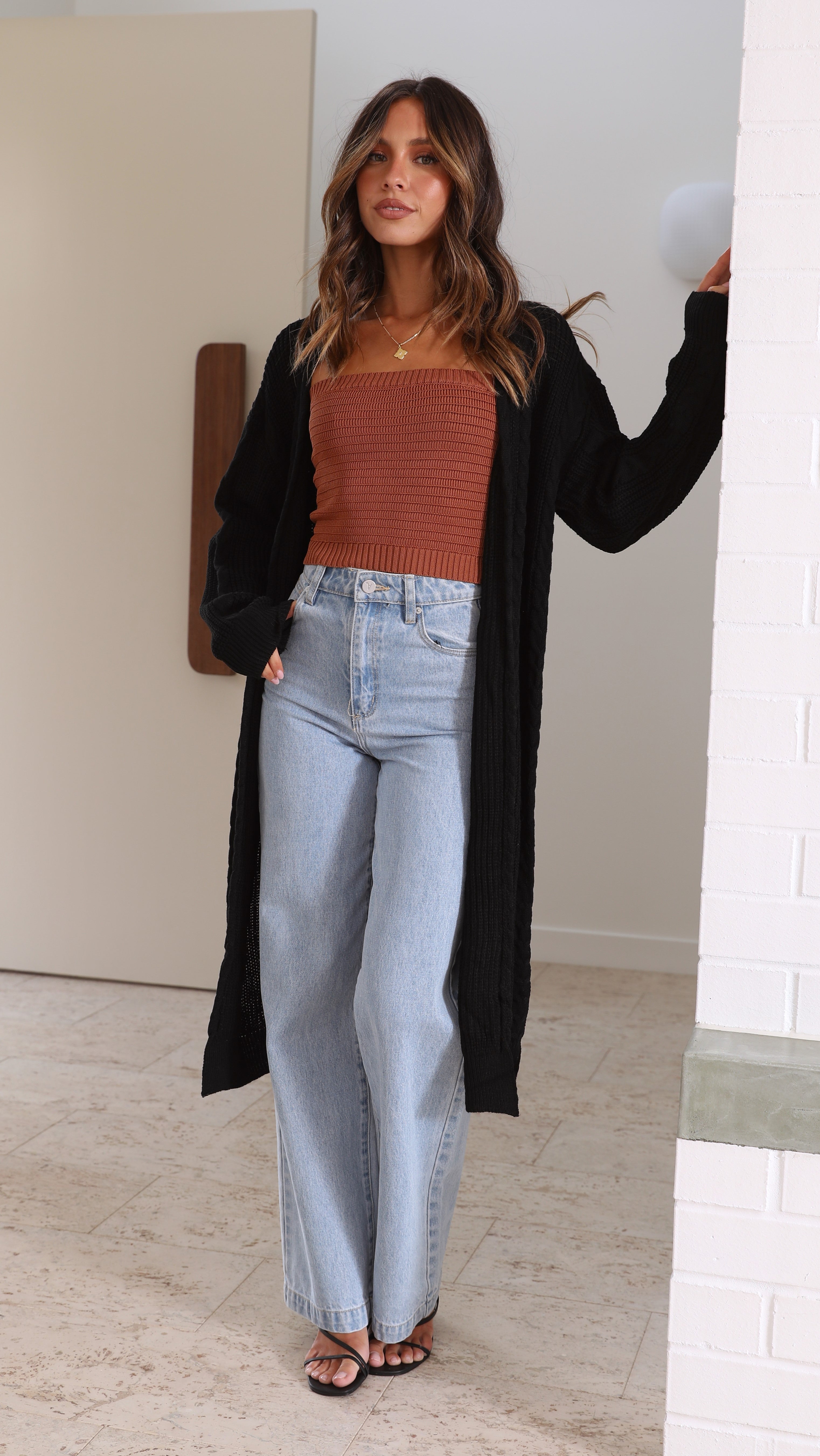 Soleil Cardigan - Black-Sunshines Bliss