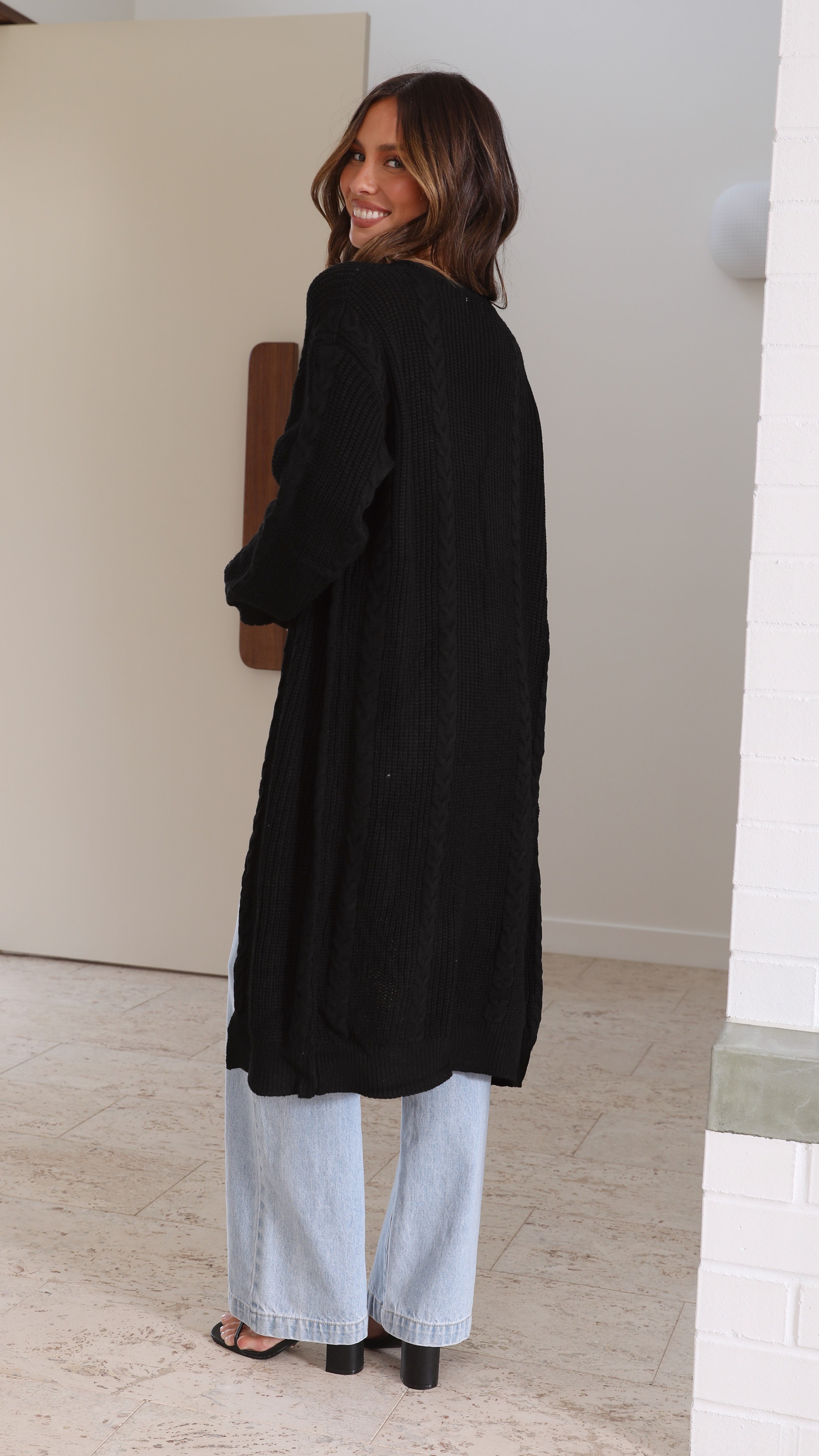 Soleil Cardigan - Black-Sunshines Bliss