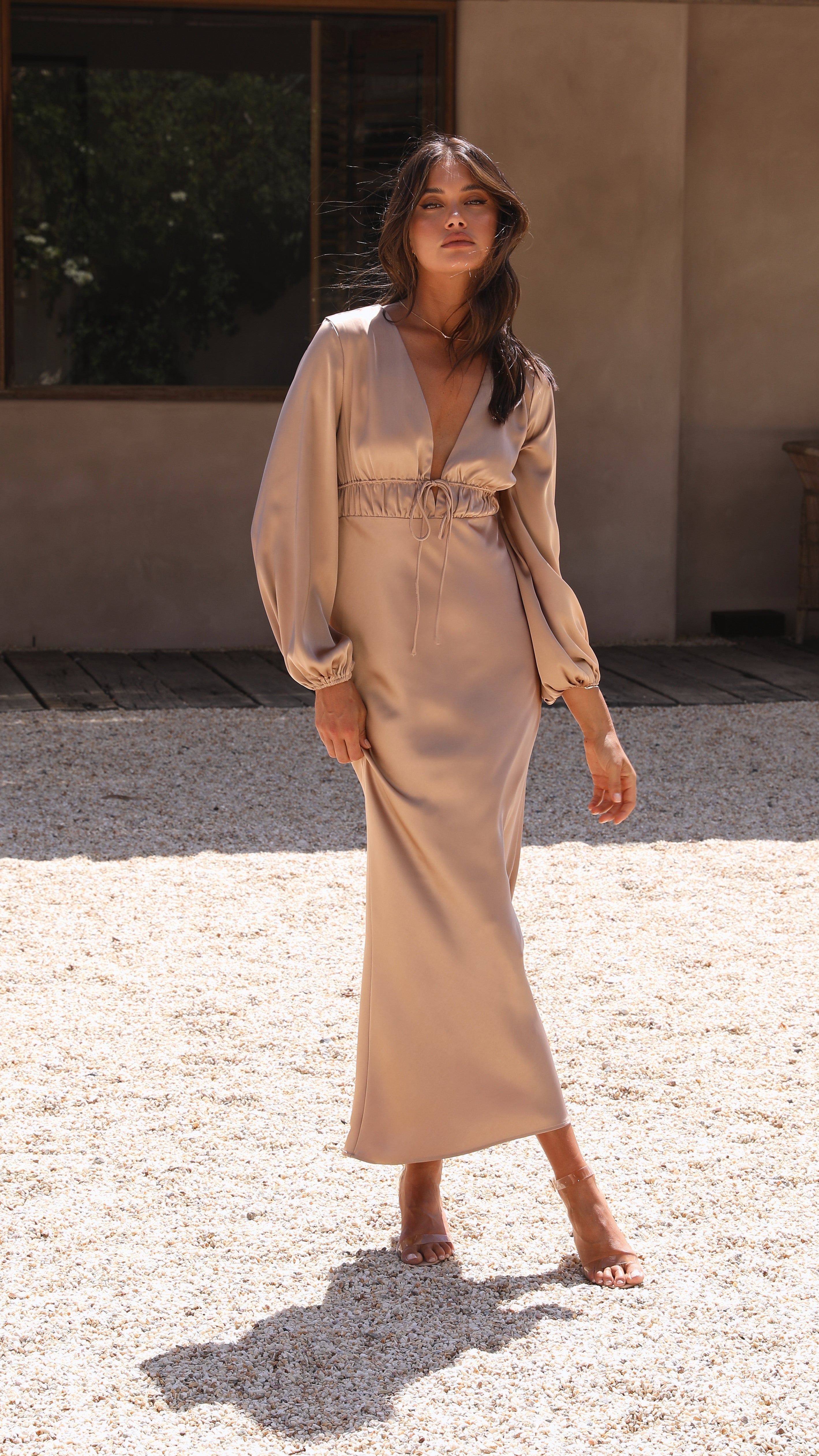 Amara Maxi Dress - Latte-Sunshines Bliss