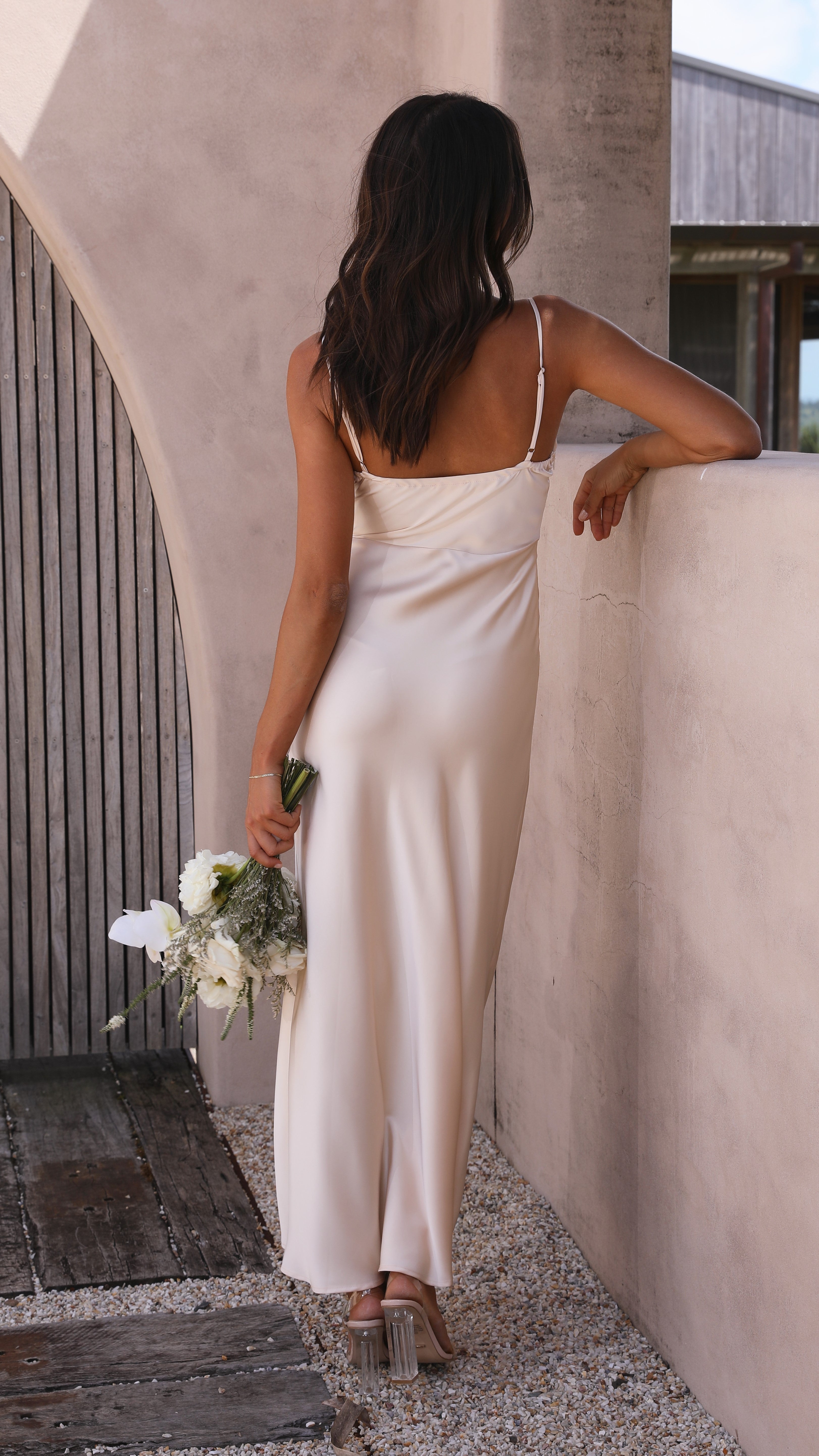 Ilana Maxi Dress - Champagne-Sunshines Bliss