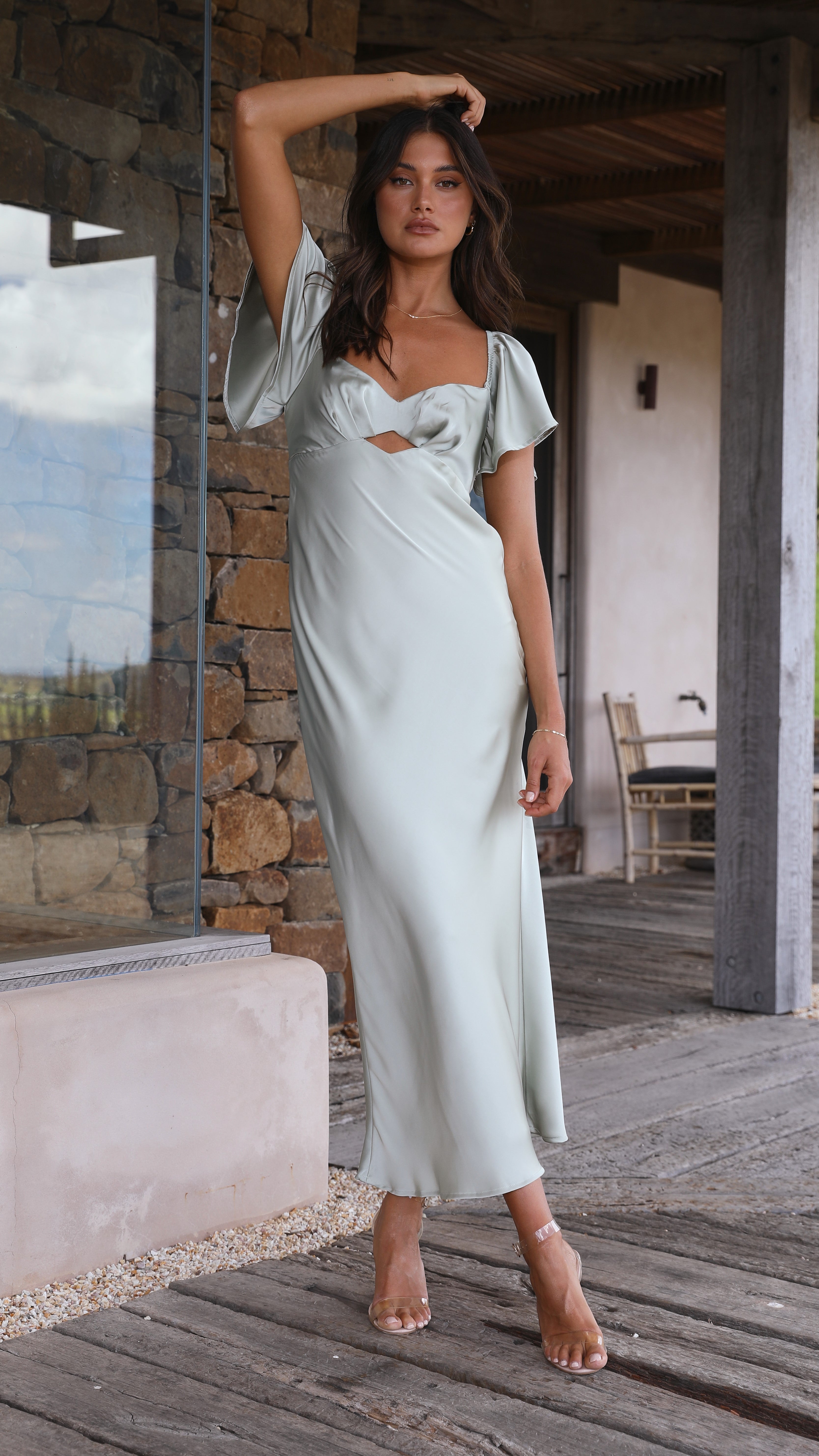 Carmen Midi Dress - Olive-Sunshines Bliss