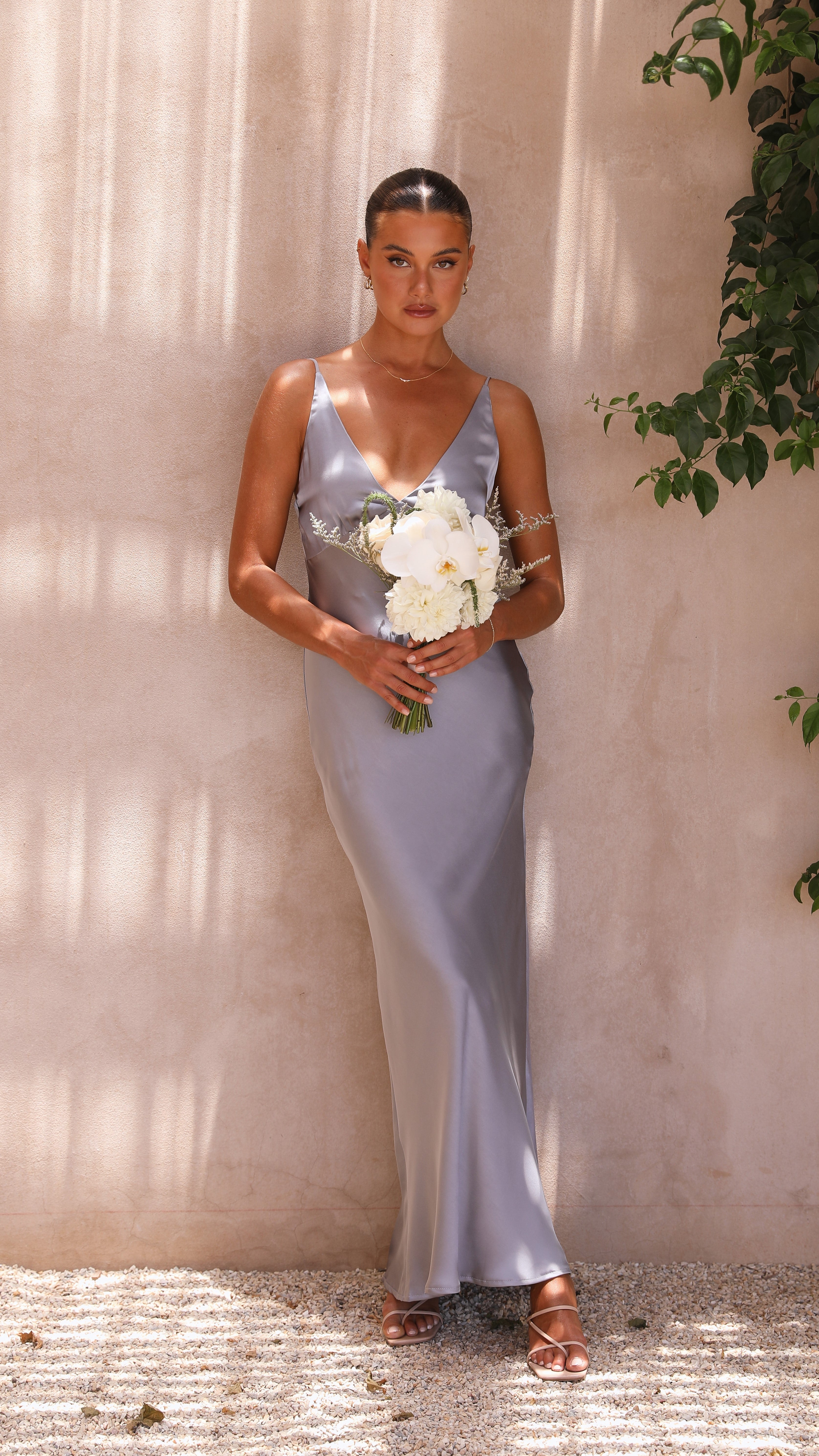 Ziah Maxi Dress - Steel Blue-Sunshines Bliss