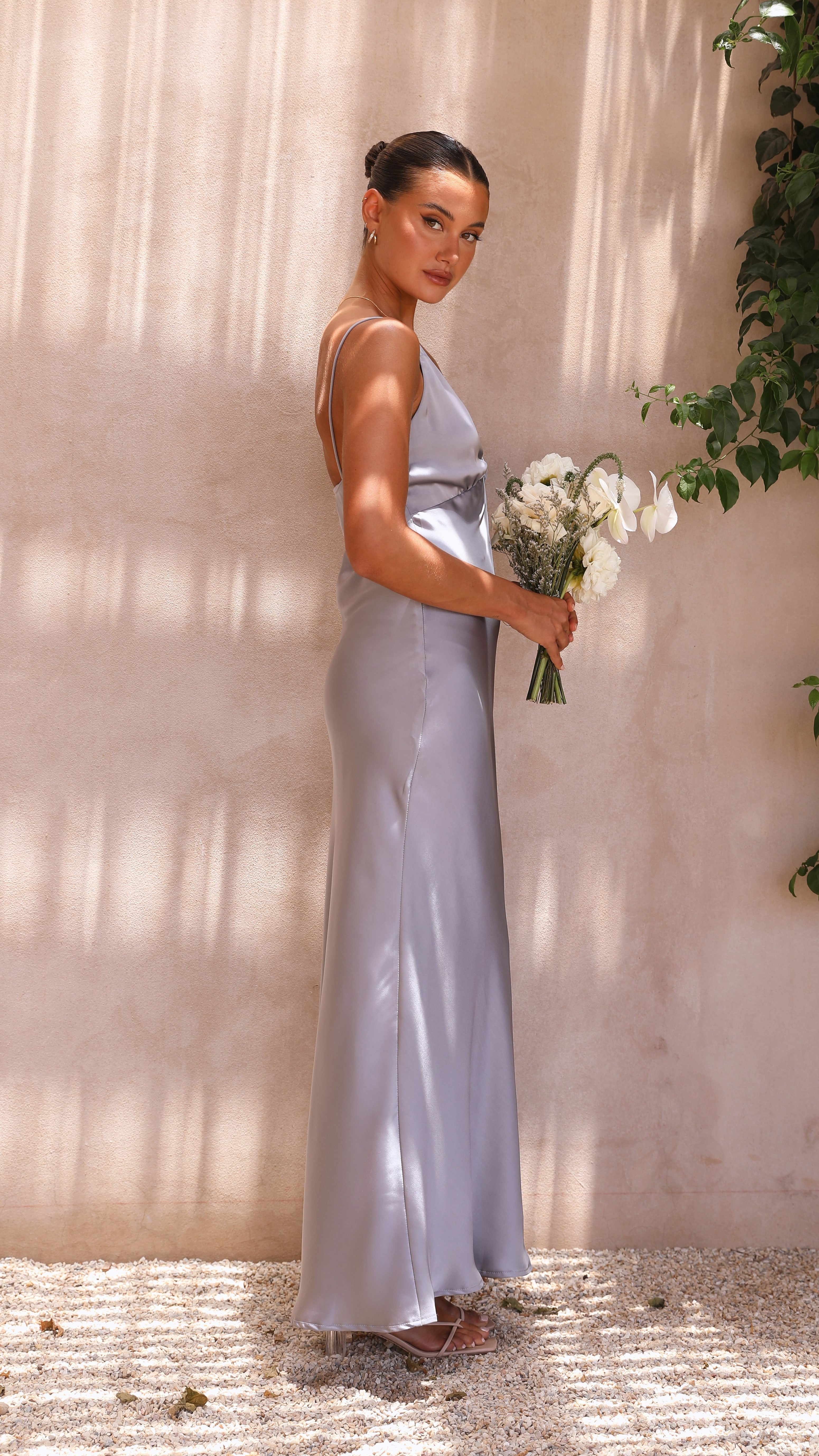 Ziah Maxi Dress - Steel Blue-Sunshines Bliss