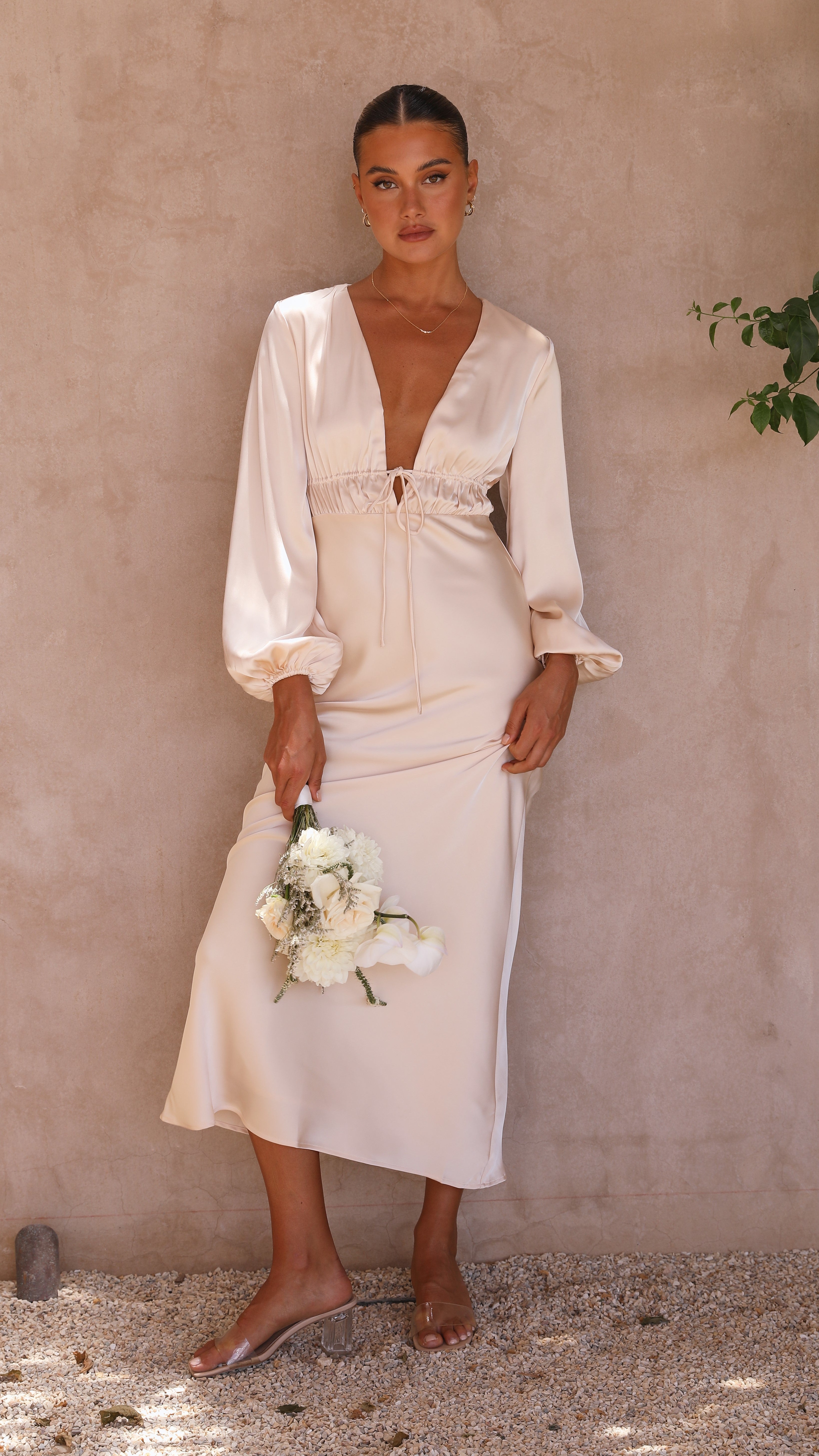 Amara Maxi Dress - Champagne-Sunshines Bliss