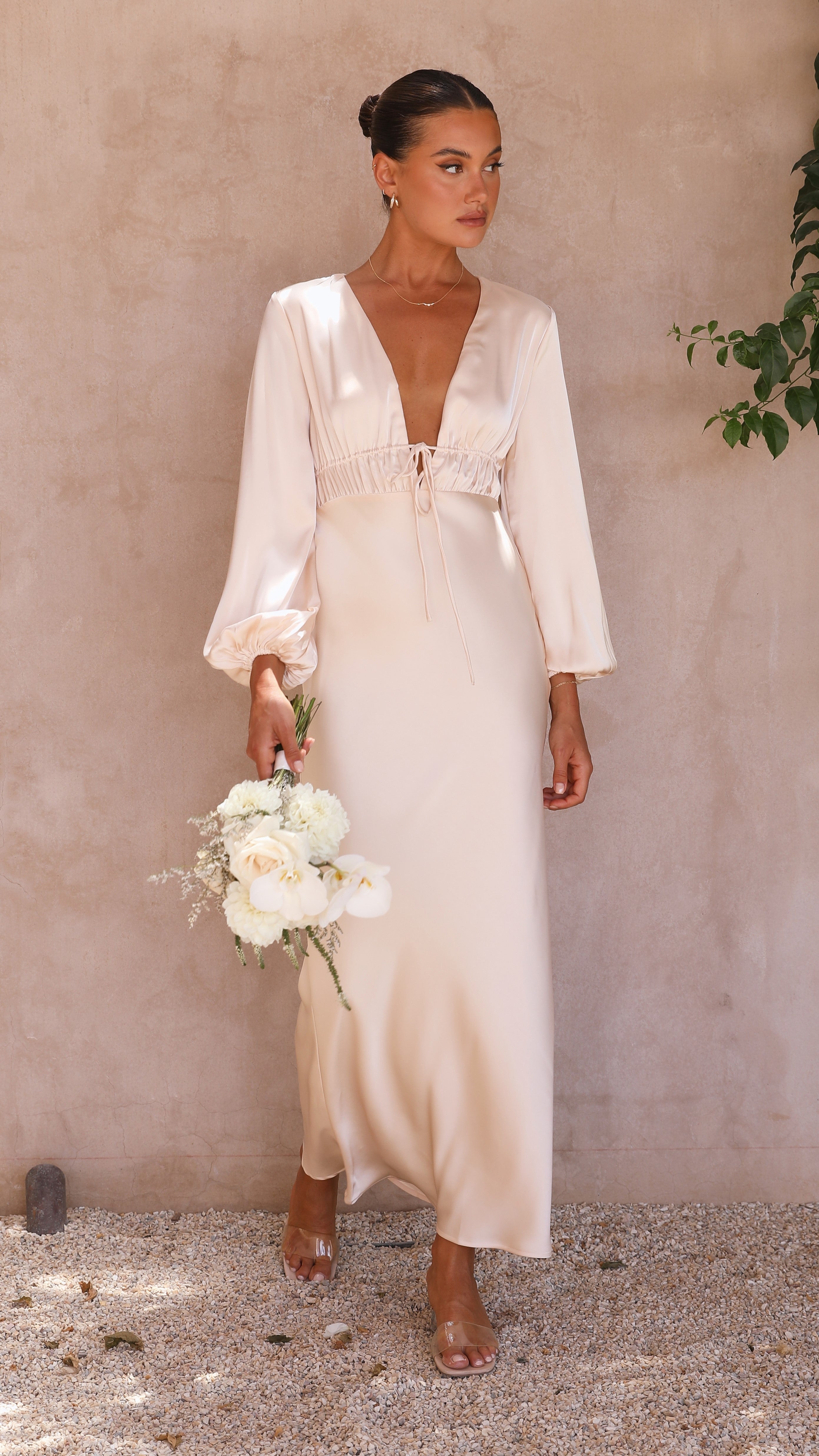 Amara Maxi Dress - Champagne-Sunshines Bliss